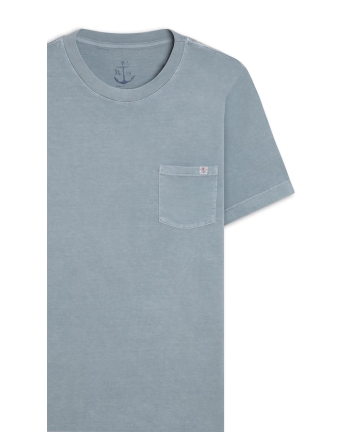T-Shirt Washed Azul Piscina