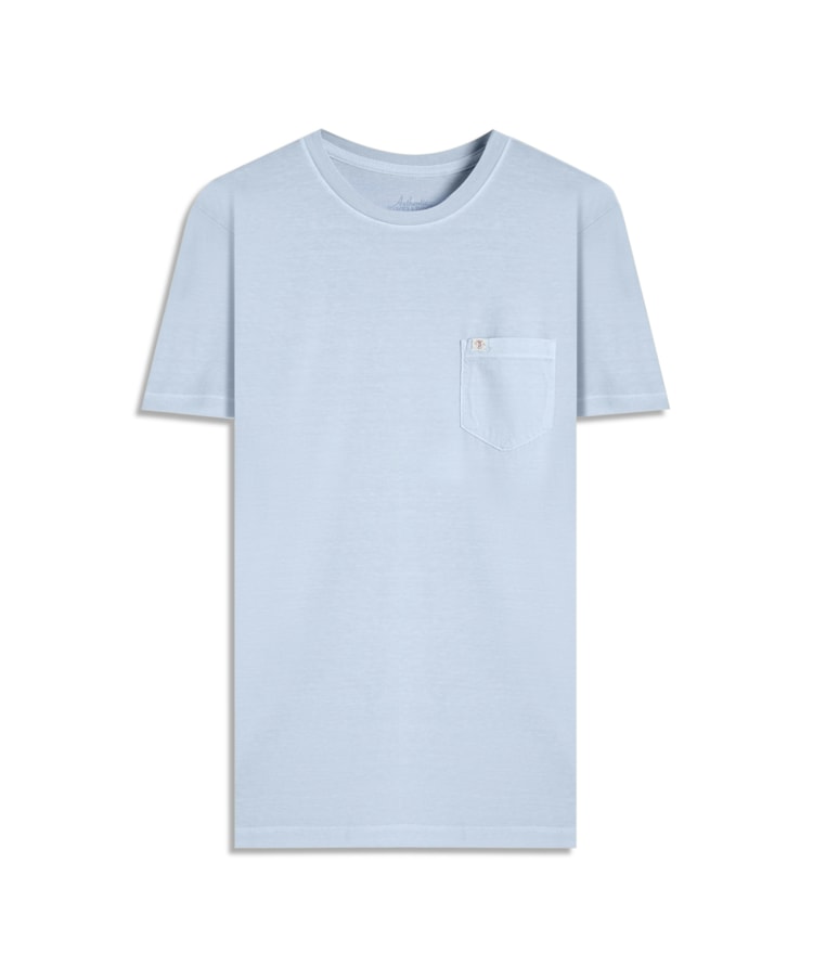 T-Shirt Washed Azul Seco
