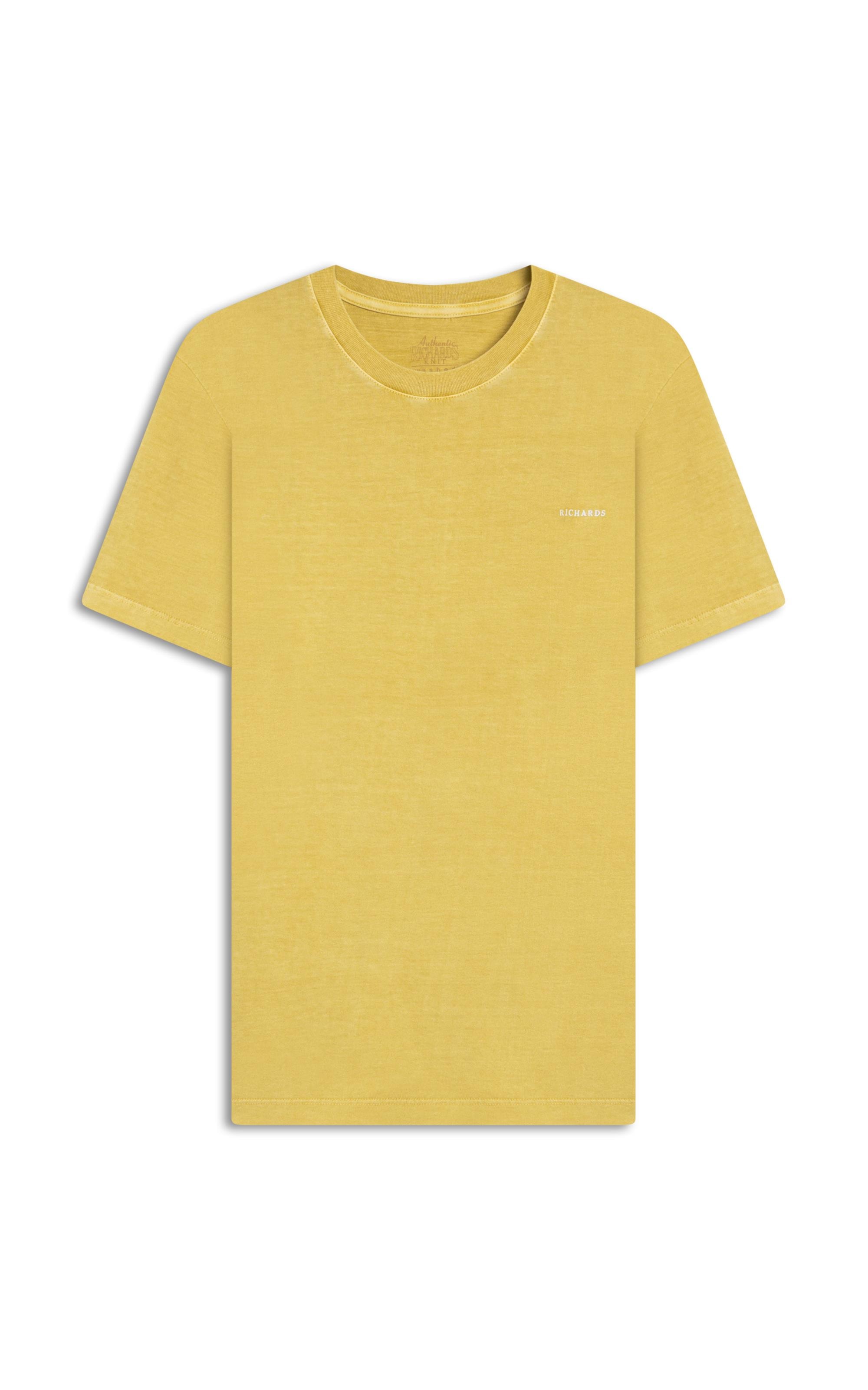 T-Shirt Washed Ball Costas Mc Mostarda