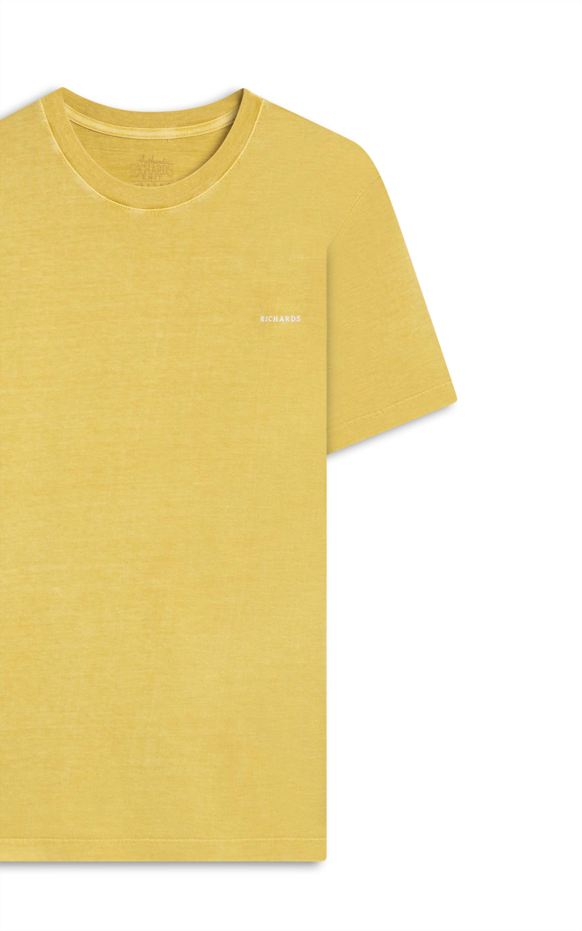 T-Shirt Washed Ball Costas Mc Mostarda