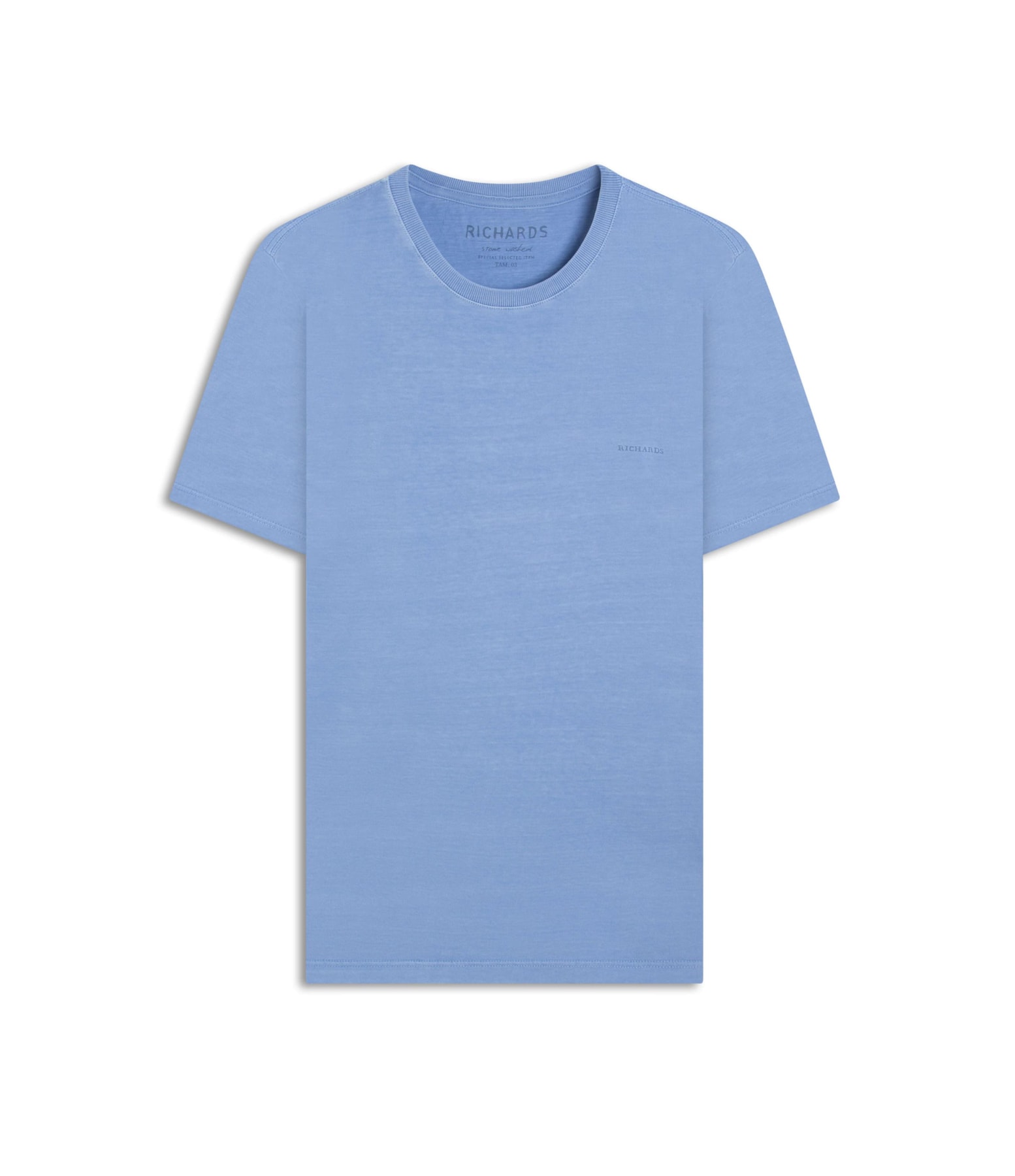 T-Shirt Washed Big Fish Azul Seco