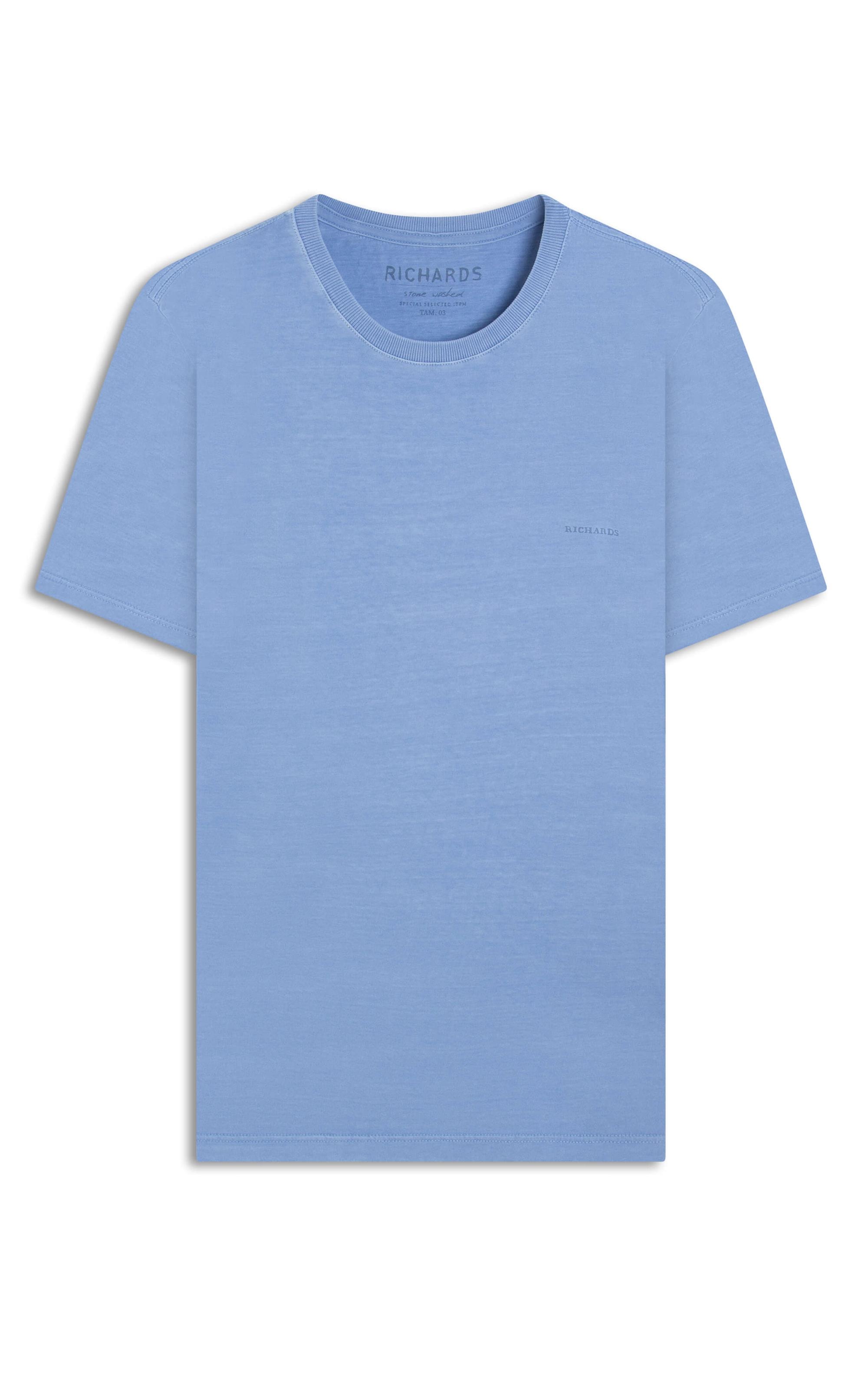T-Shirt Washed Big Fish Azul Seco