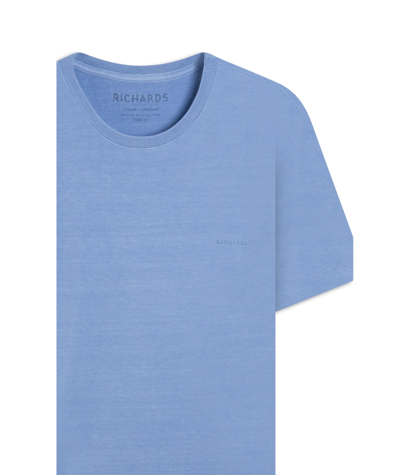 T-Shirt Washed Big Fish Azul Seco