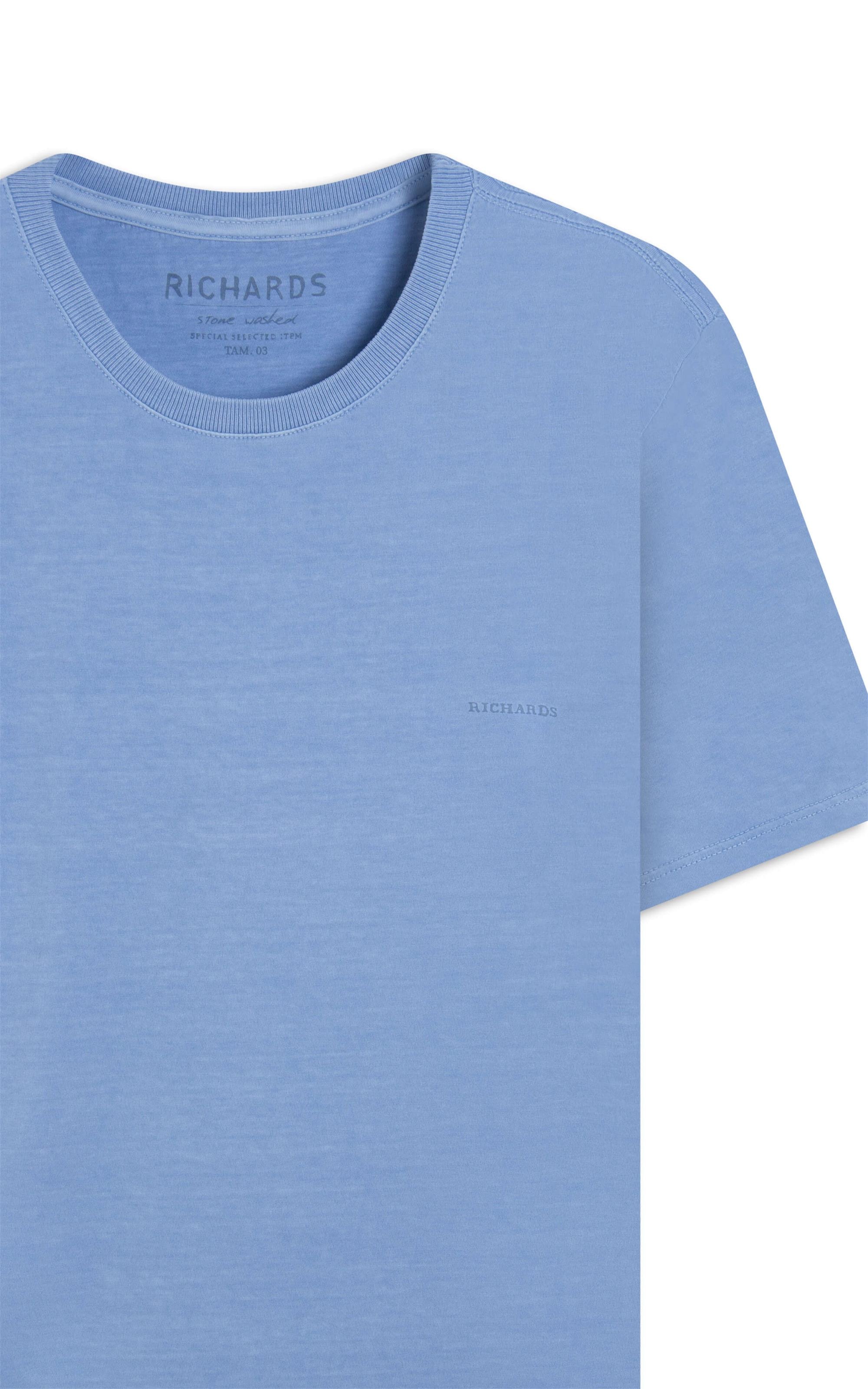 T-Shirt Washed Big Fish Azul Seco