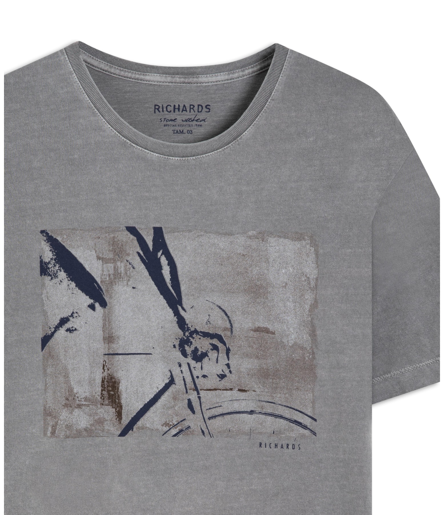 T-Shirt Washed Bike Block Mc Castor
