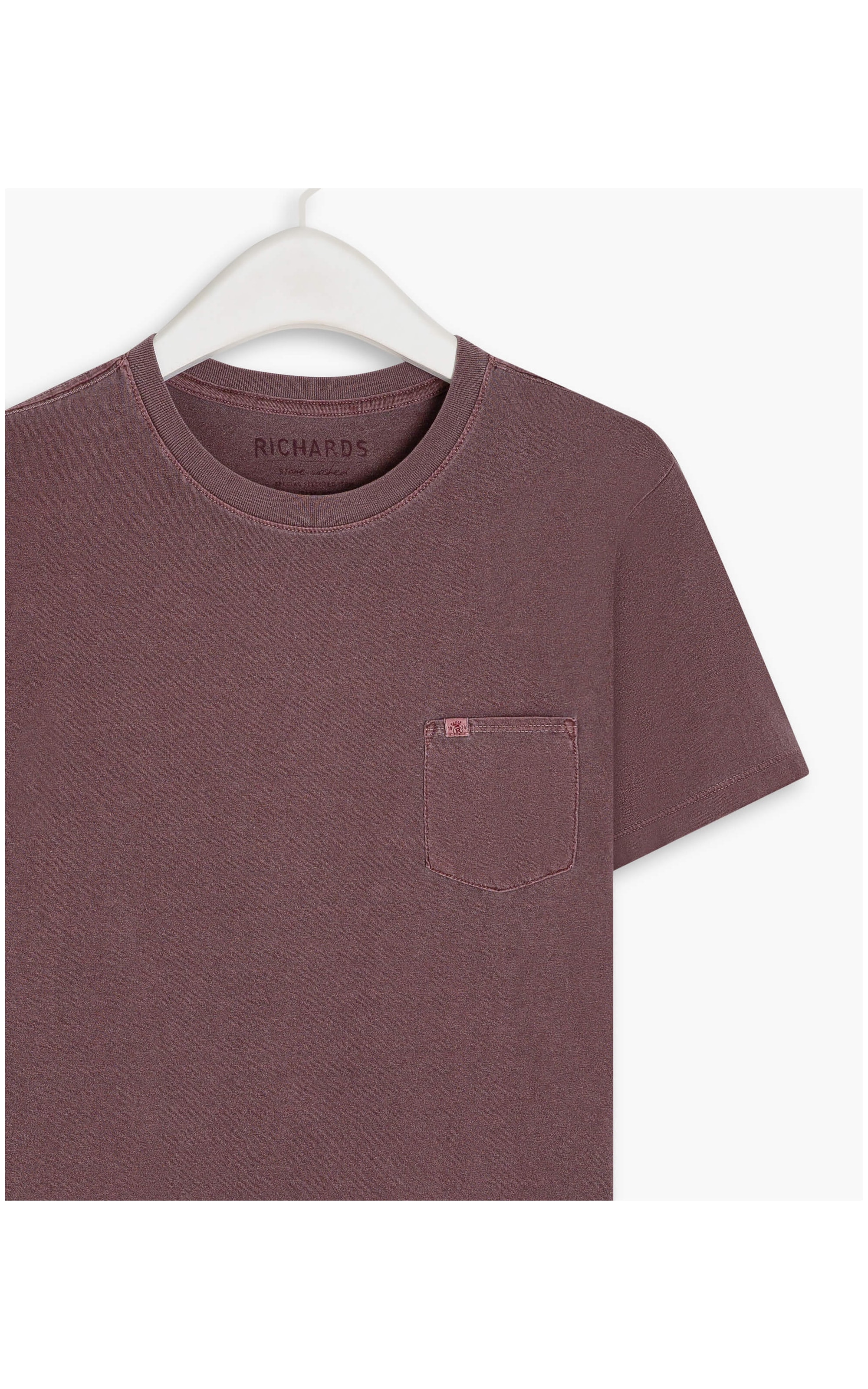 T-Shirt Washed Bordeaux