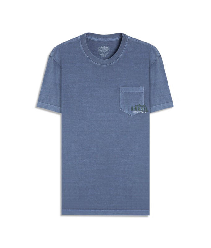T-Shirt Washed Brasil Purple Blue
