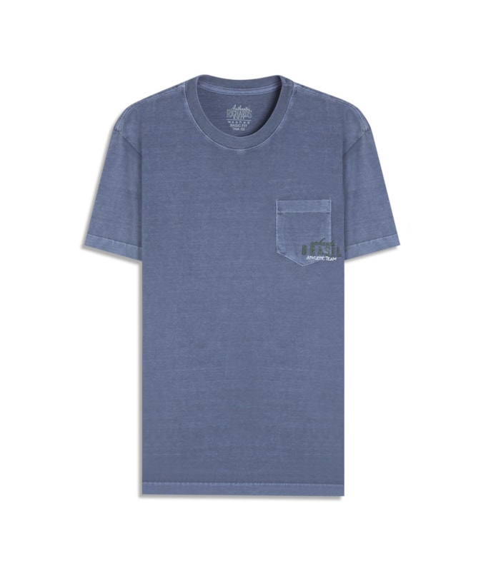 T-Shirt Washed Brasil Purple Blue