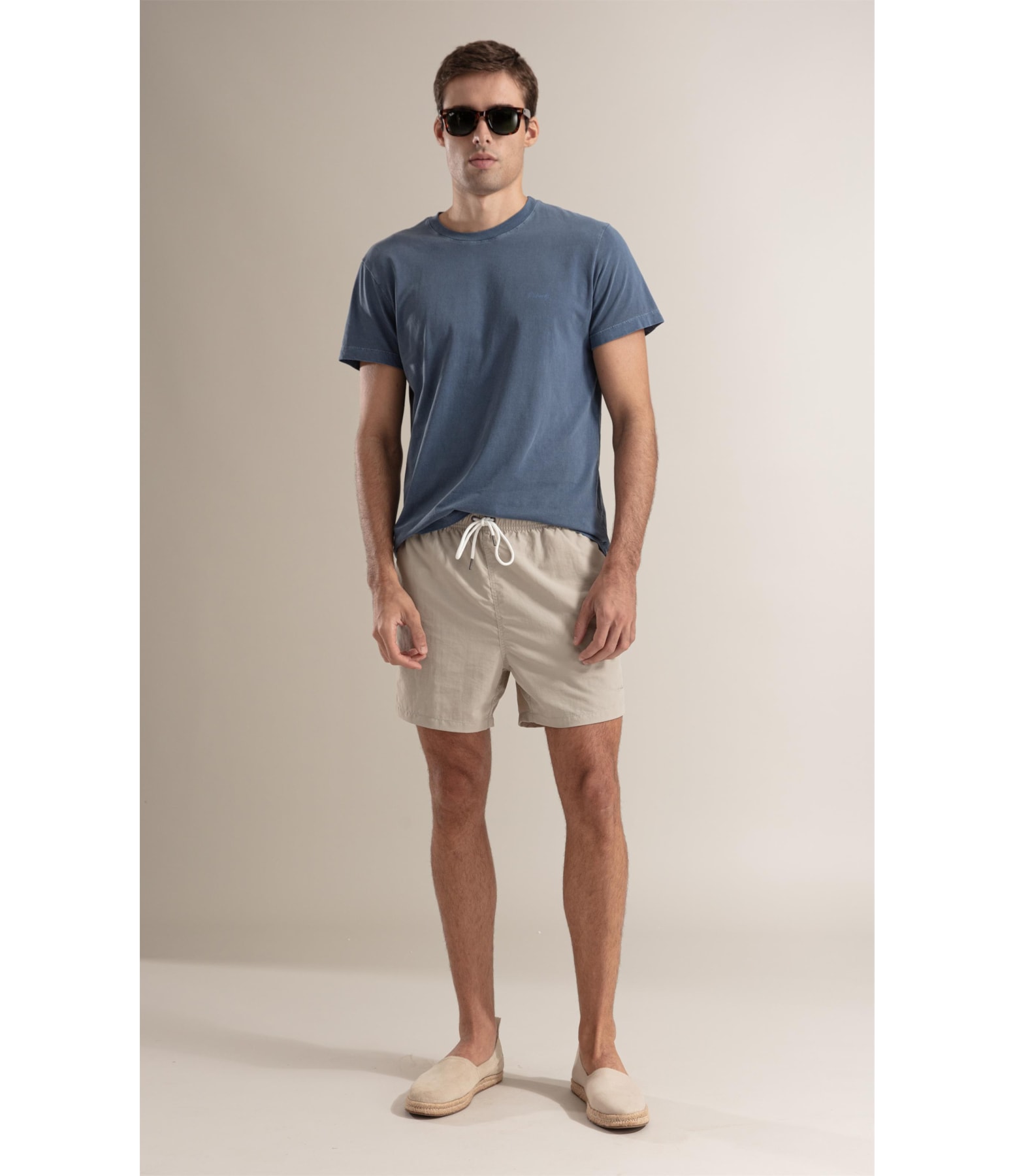 T-Shirt  Washed Citron Costas Azul Jeans