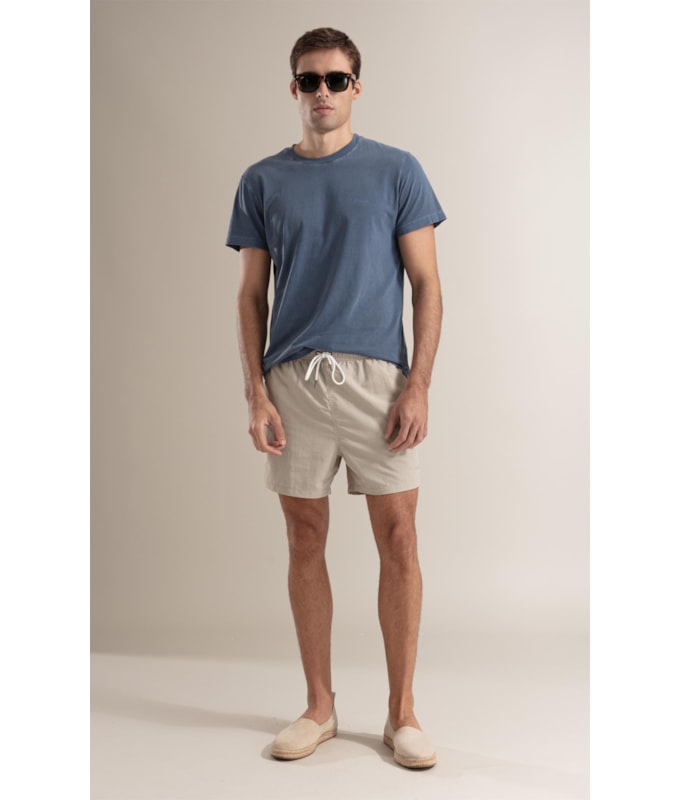 T-Shirt  Washed Citron Costas Azul Jeans