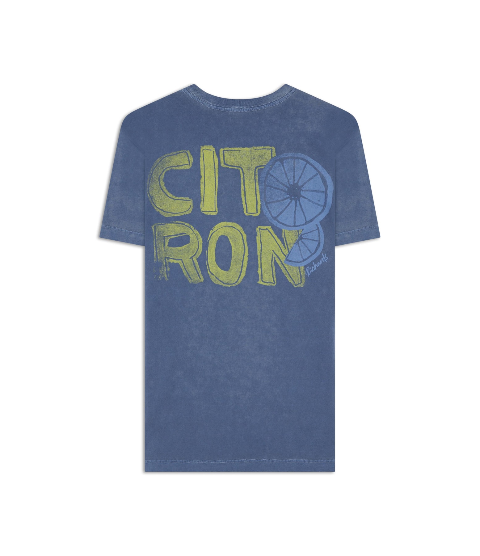T-Shirt  Washed Citron Costas Azul Jeans