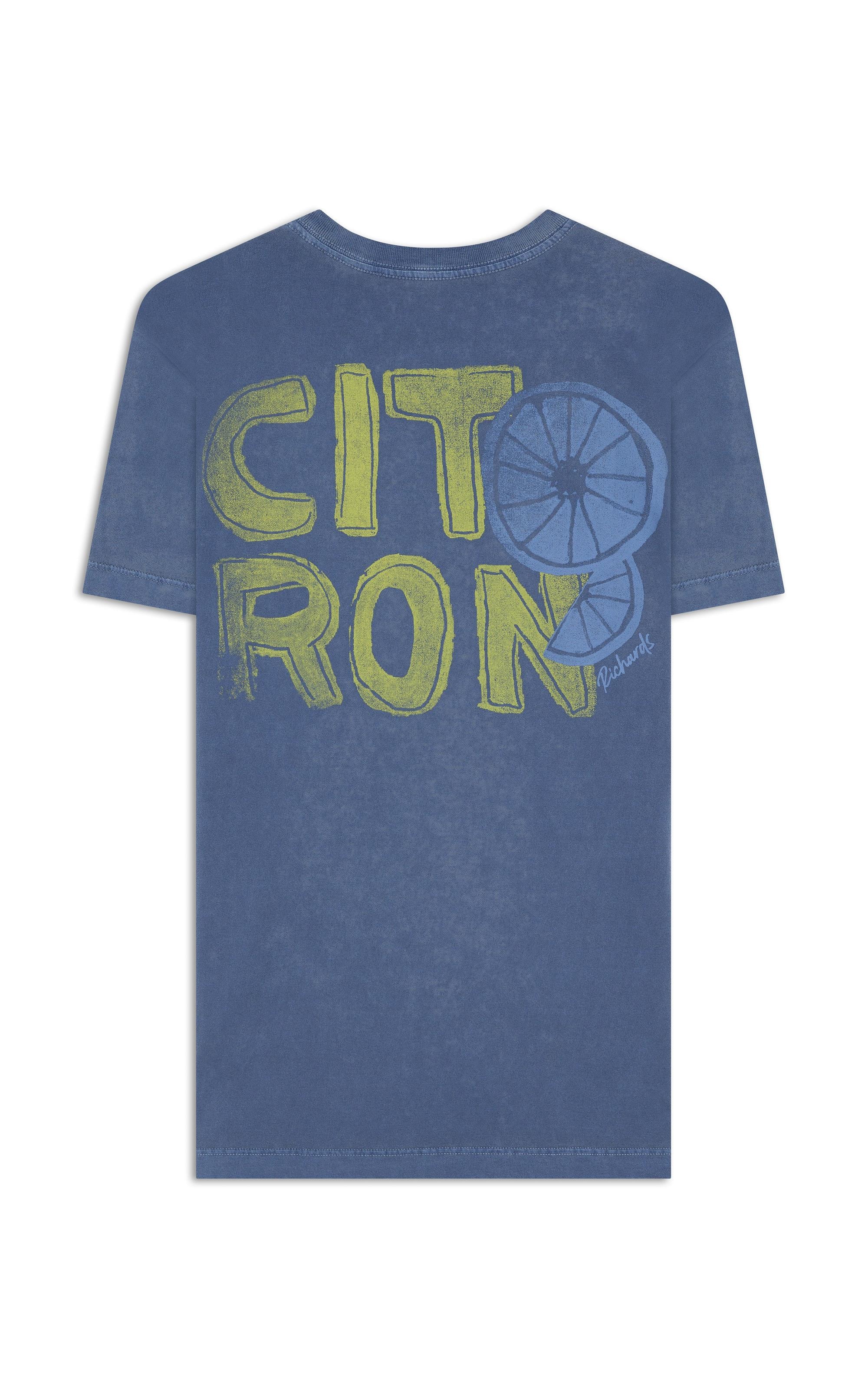 T-Shirt  Washed Citron Costas Azul Jeans