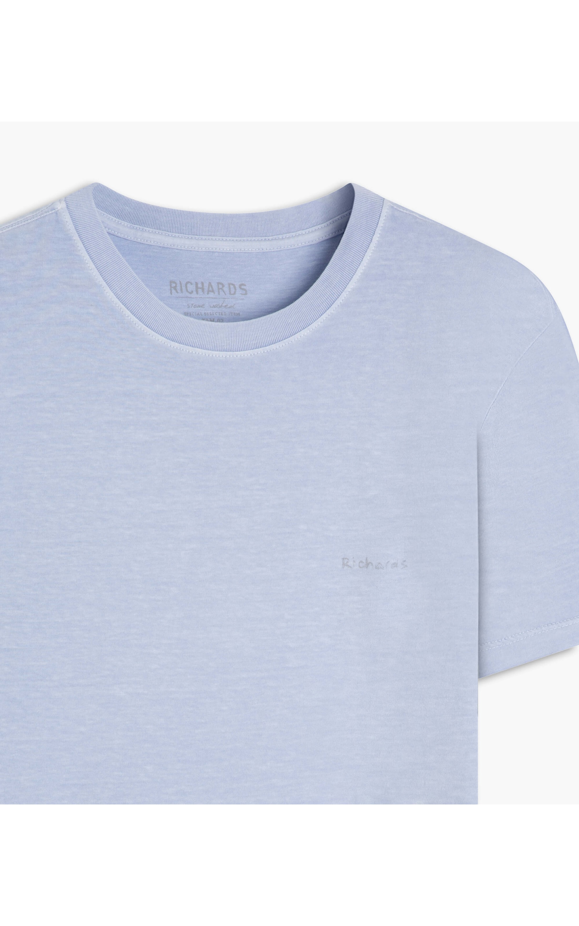  T-Shirt Washed Coqueiro Aqua Azul Claro