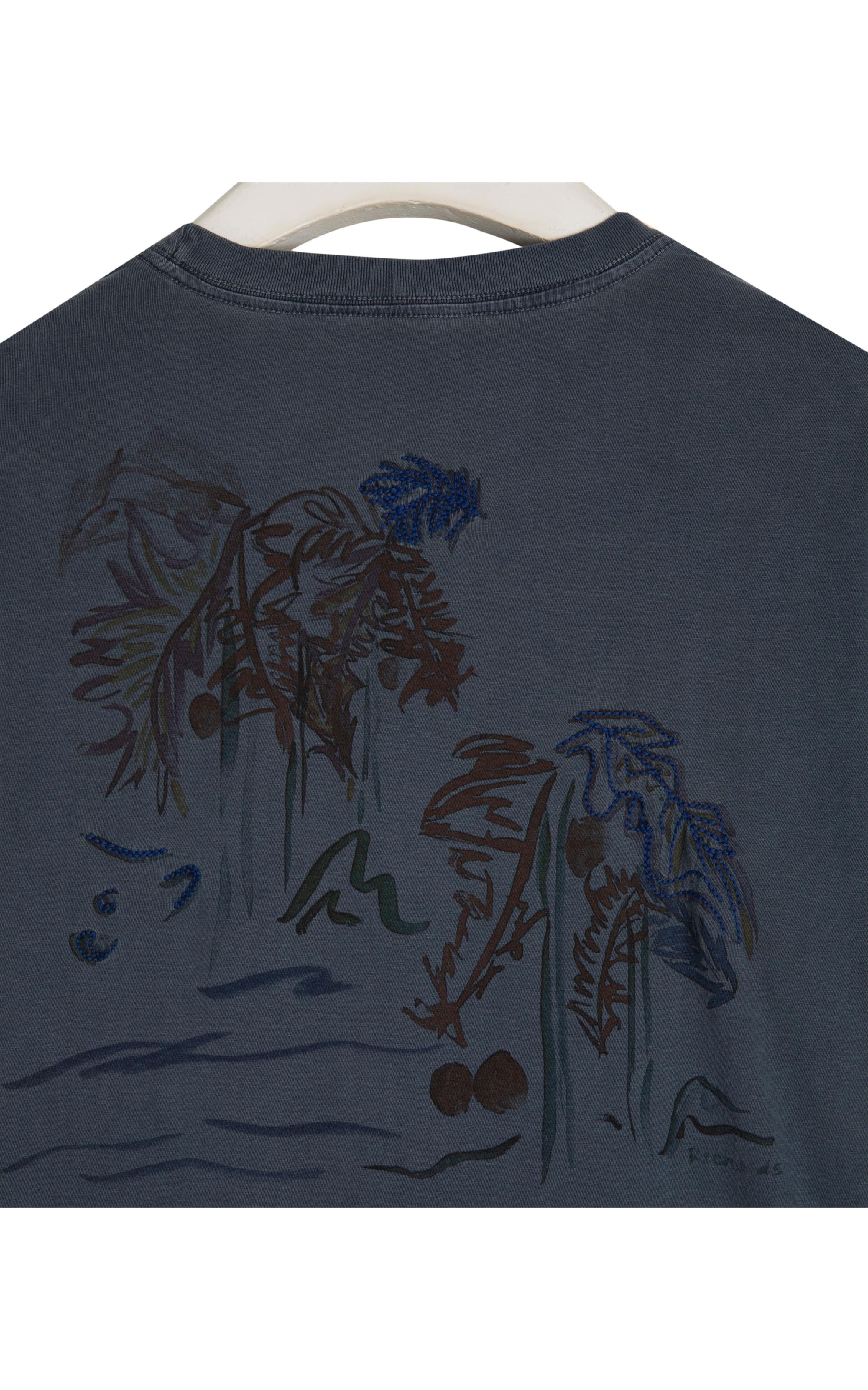  T-Shirt Washed Coqueiro Aqua Dark Navy