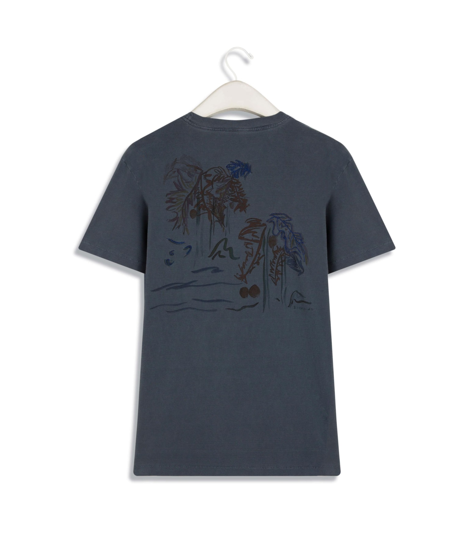  T-Shirt Washed Coqueiro Aqua Dark Navy