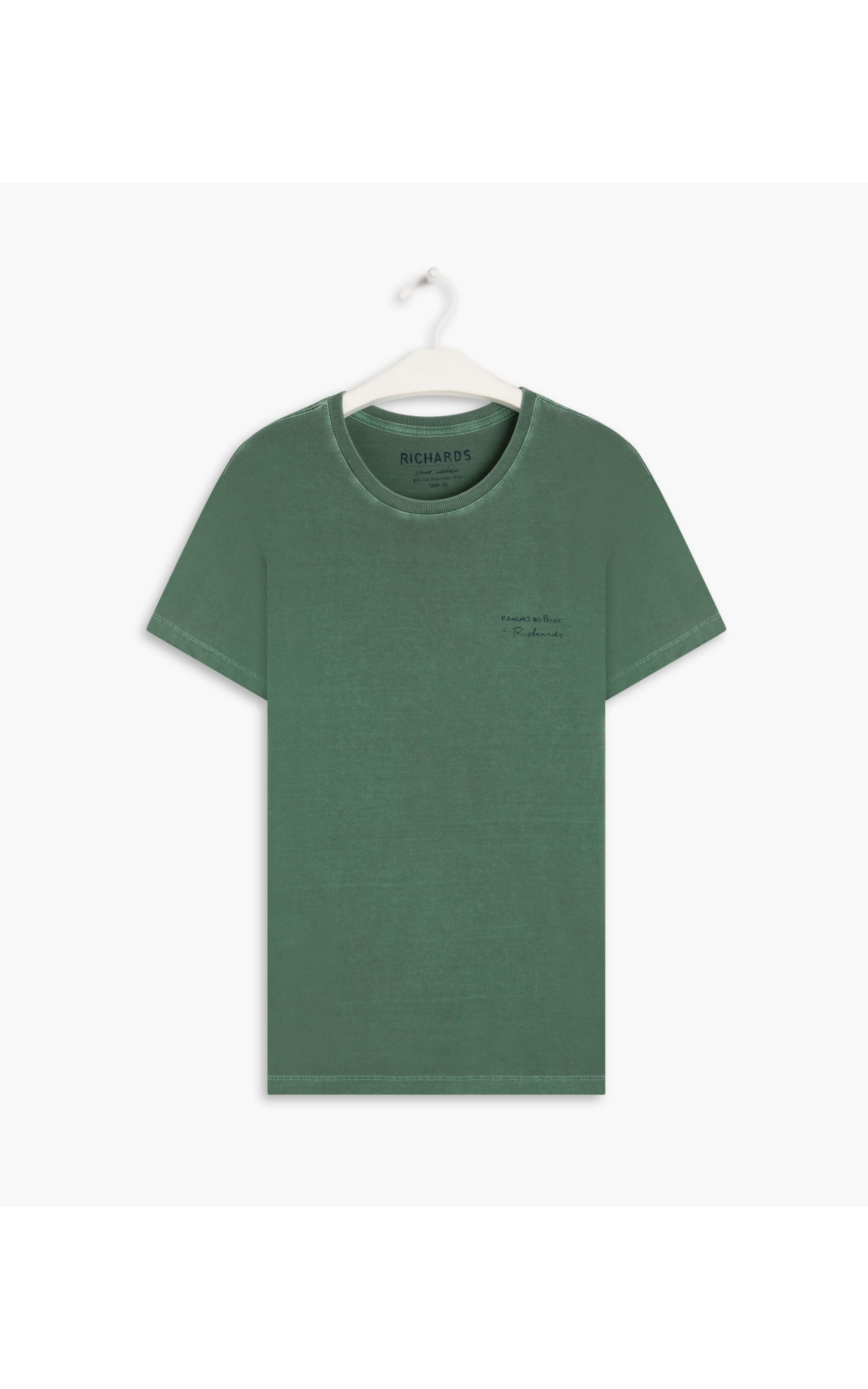 T-Shirt Washed Coqueiro Rancho Verde Bandeira