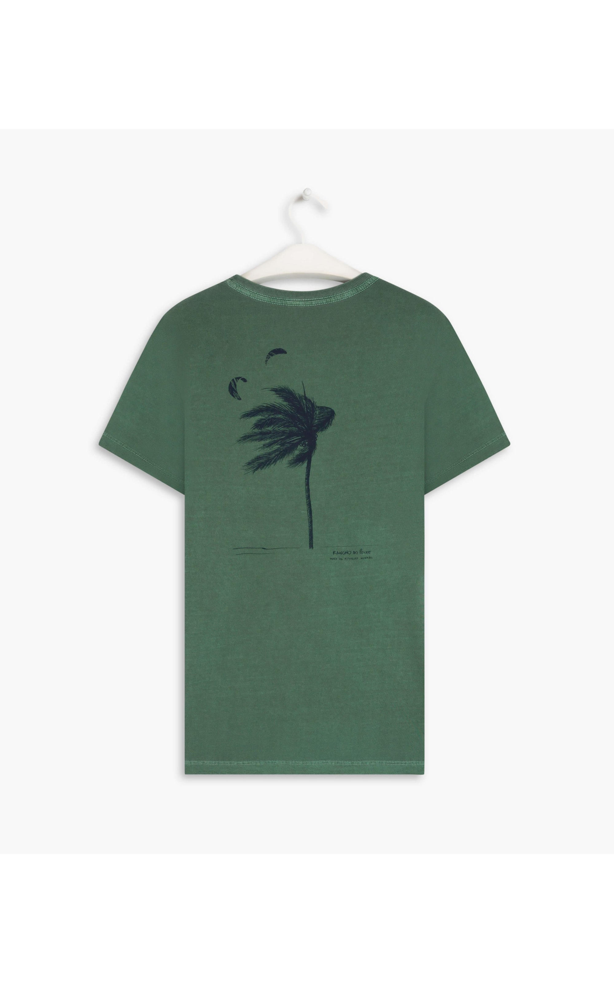 T-Shirt Washed Coqueiro Rancho Verde Bandeira