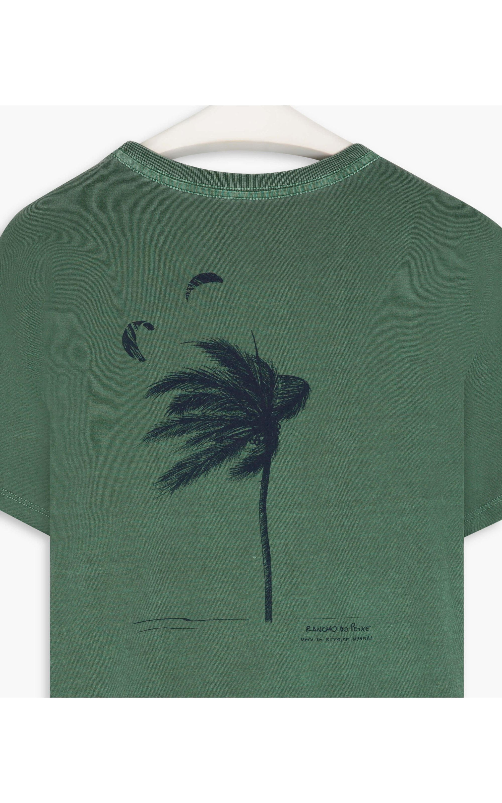 T-Shirt Washed Coqueiro Rancho Verde Bandeira