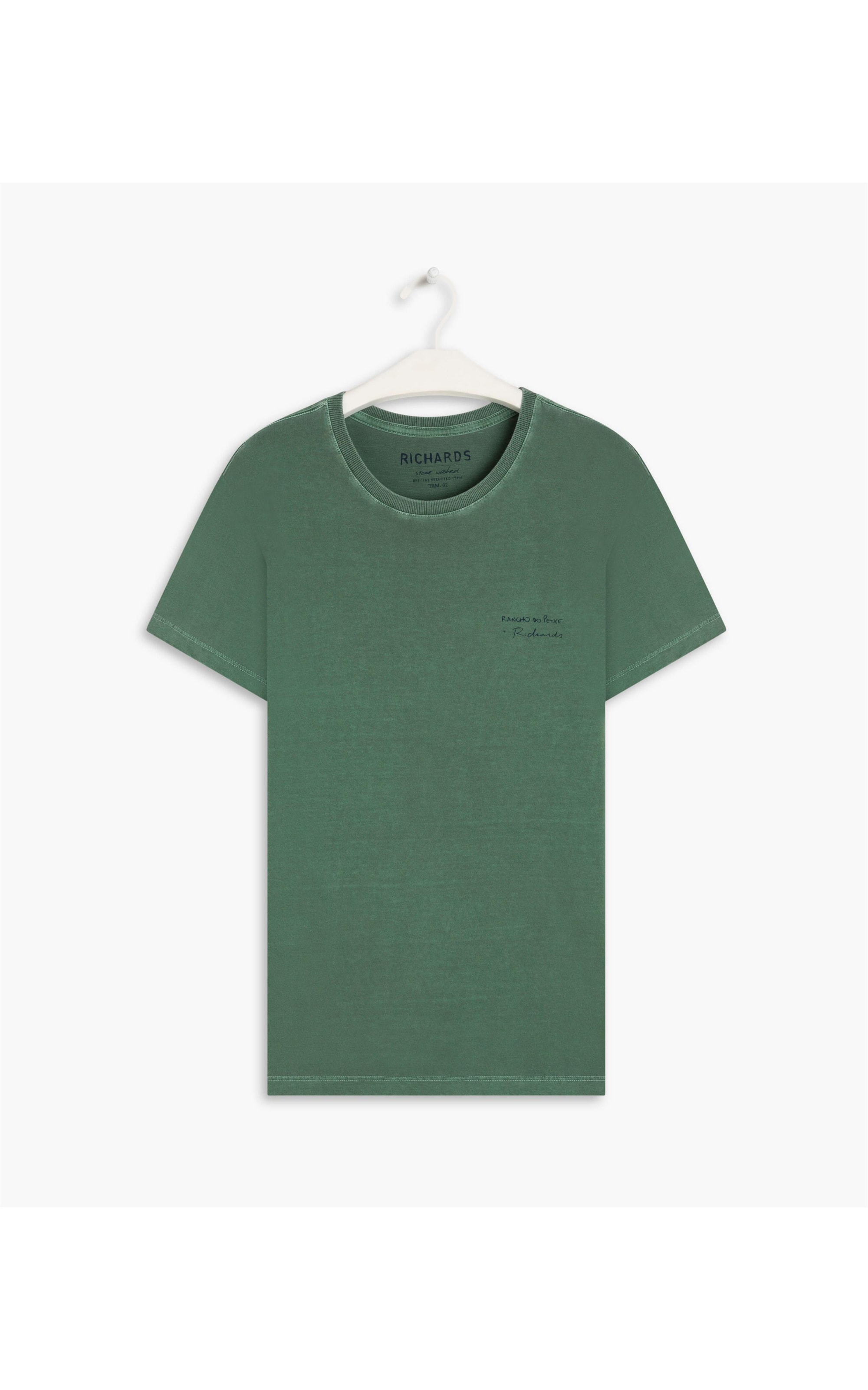 T-Shirt Washed Coqueiro Rancho Verde Bandeira