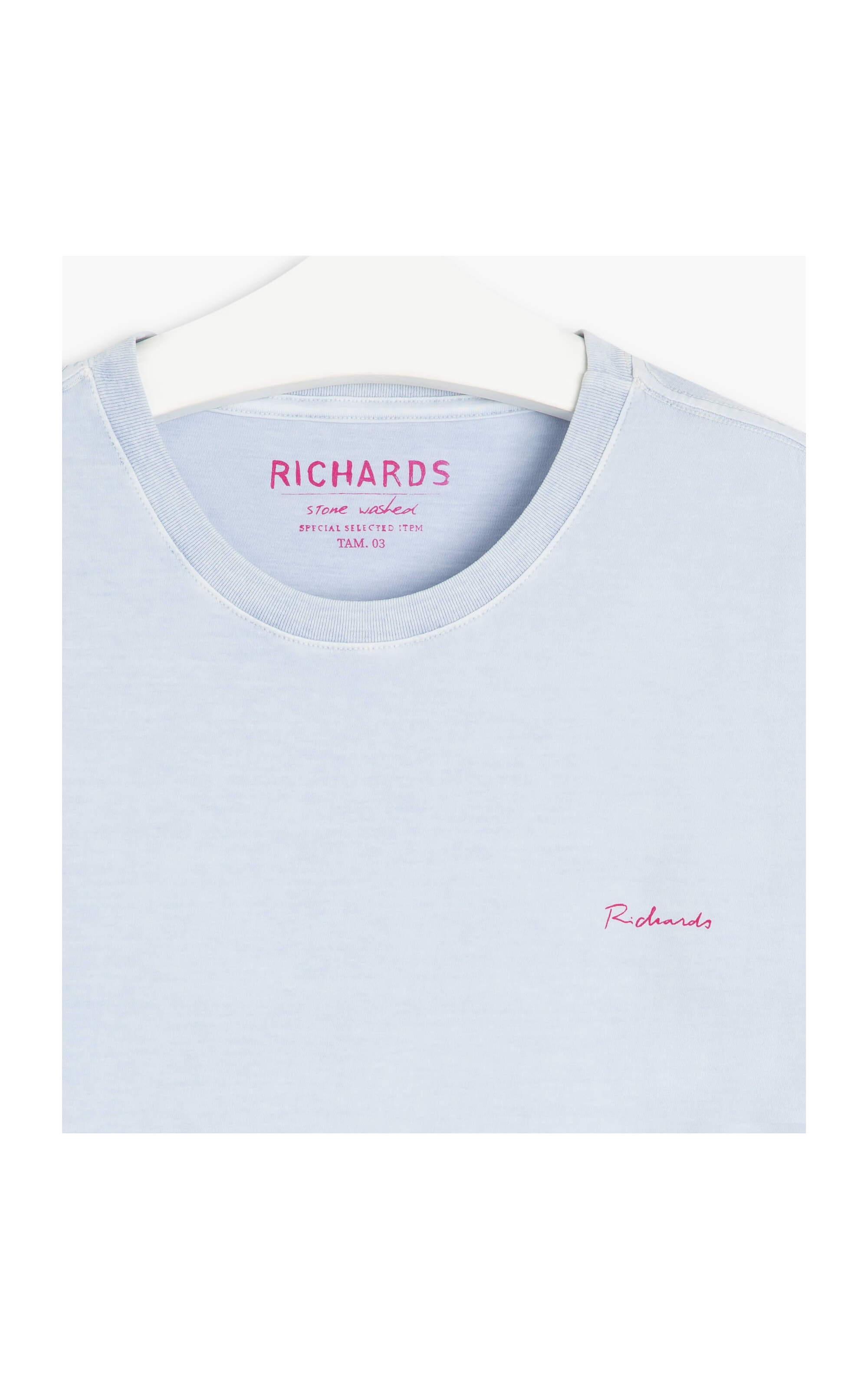 T-Shirt Washed Coral Costas Lilas