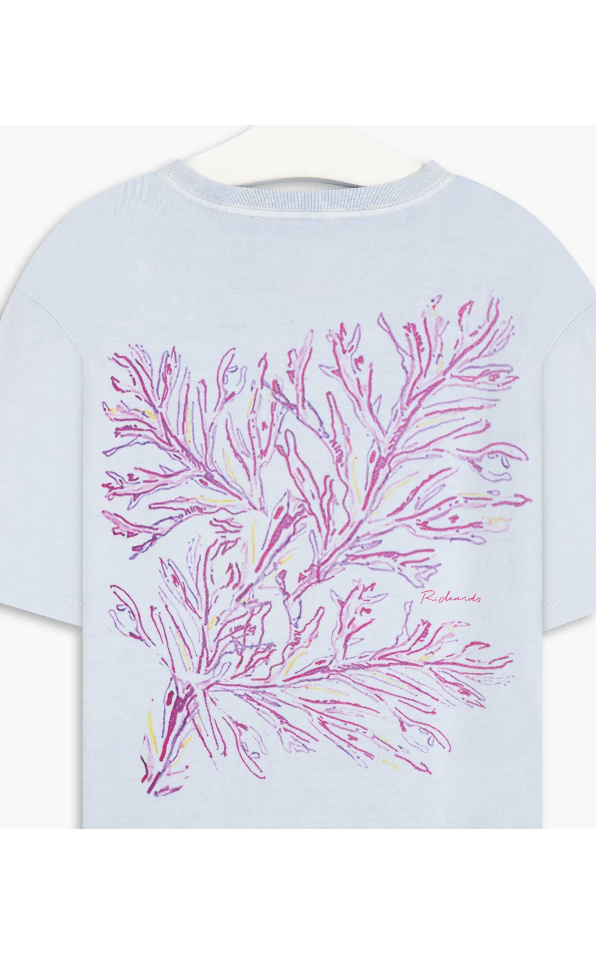 T-Shirt Washed Coral Costas Lilas