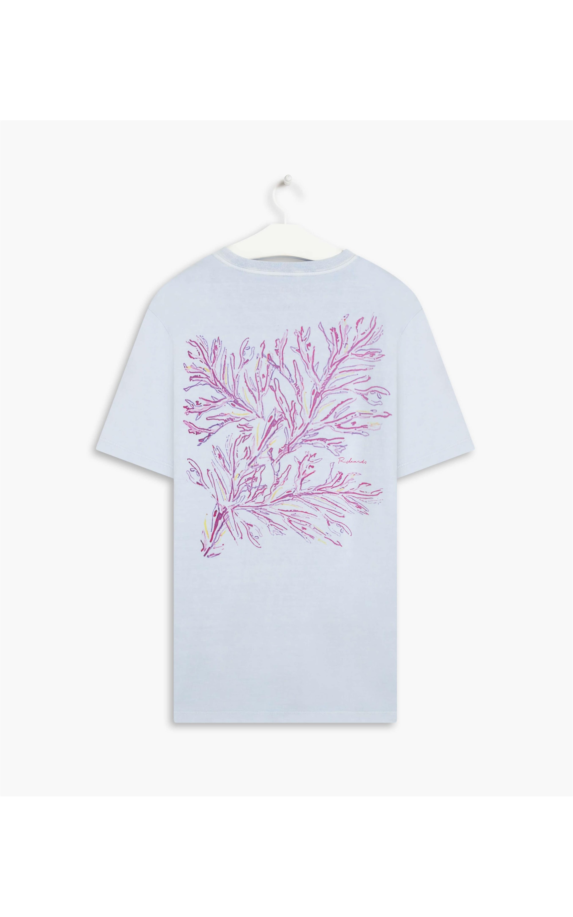 T-Shirt Washed Coral Costas Lilas