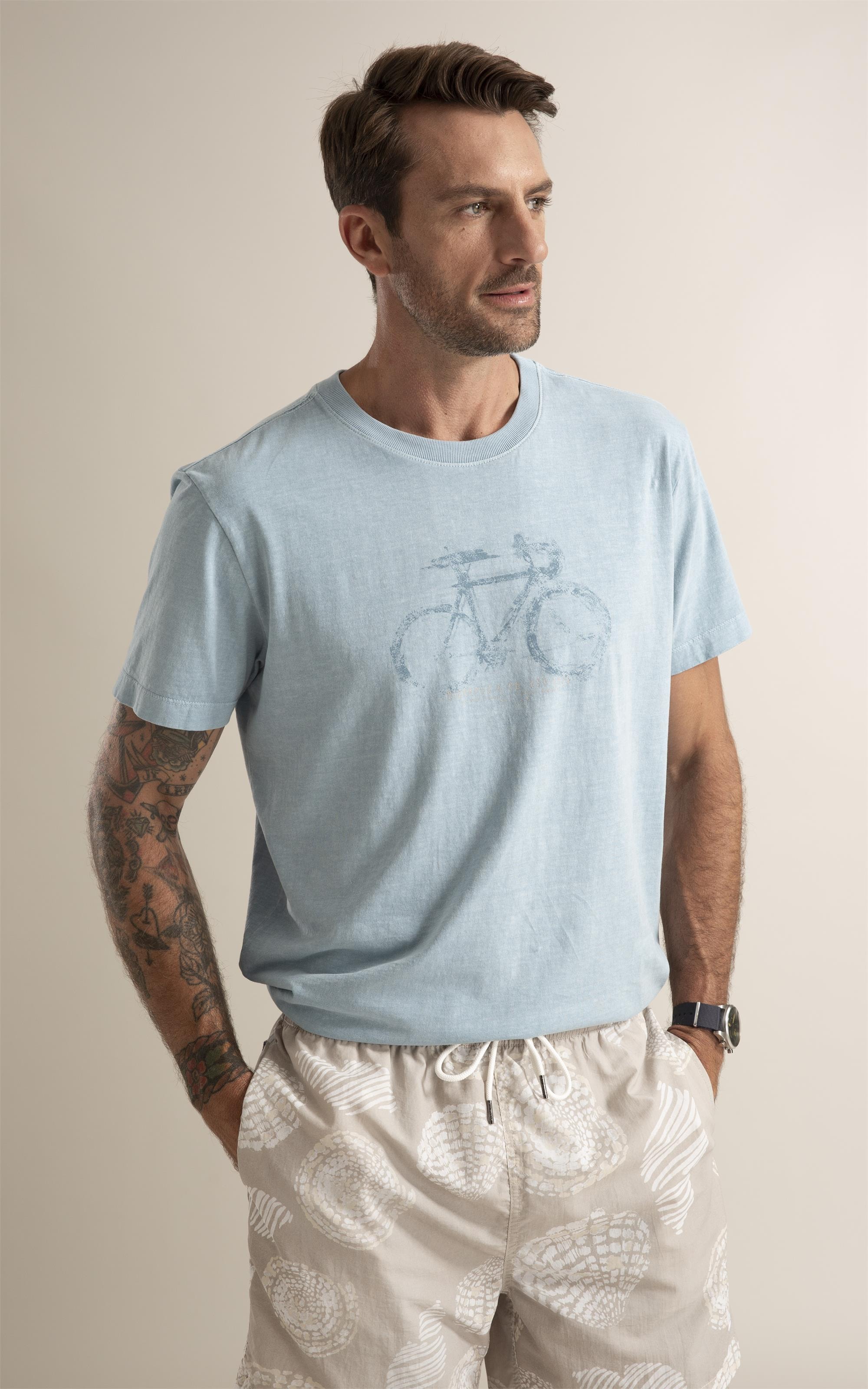 T-Shirt Washed Cycle Pany Azul Piscina