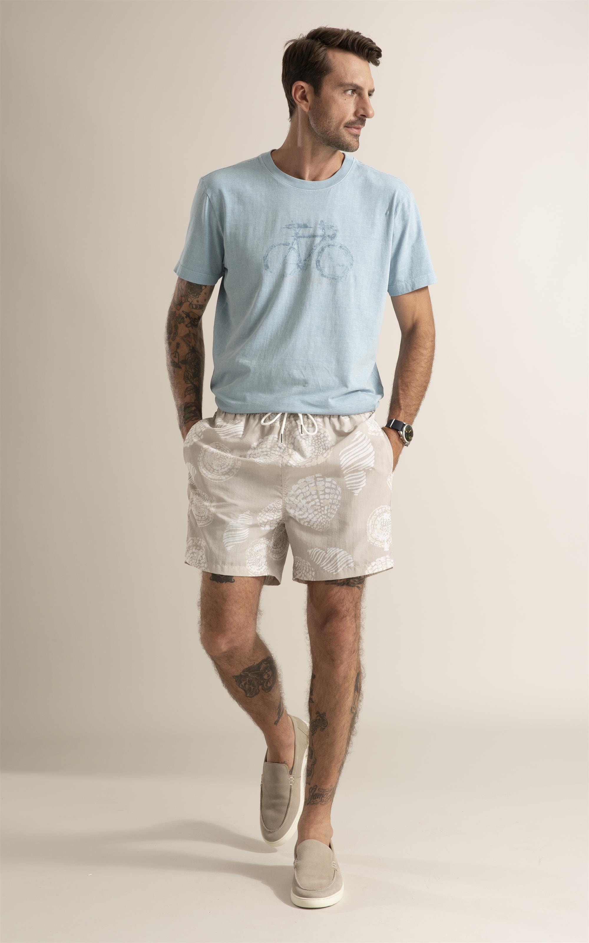 T-Shirt Washed Cycle Pany Azul Piscina