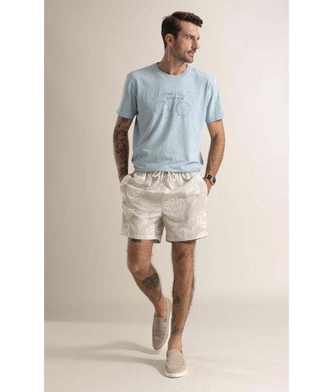 T-Shirt Washed Cycle Pany Azul Piscina
