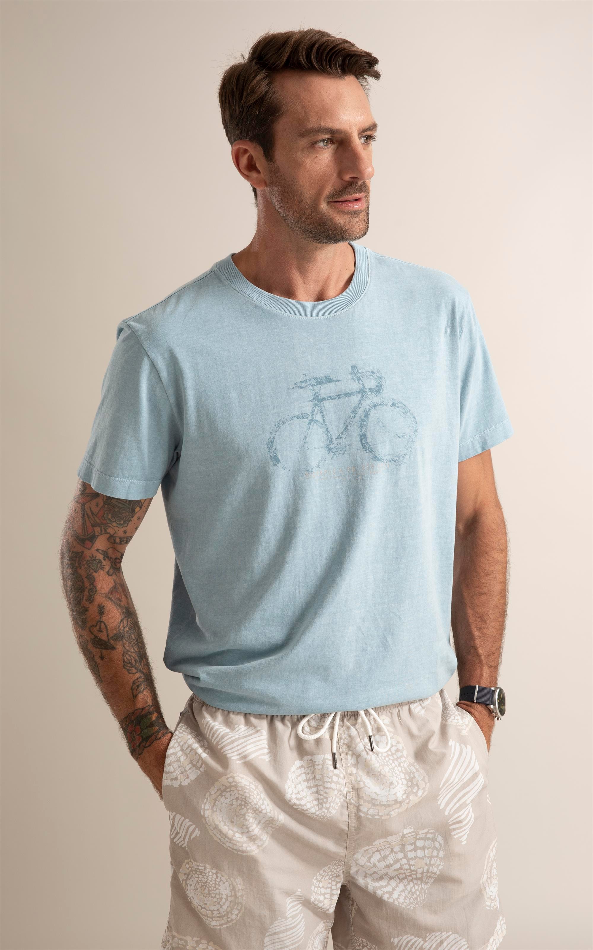 T-Shirt Washed Cycle Pany Azul Piscina
