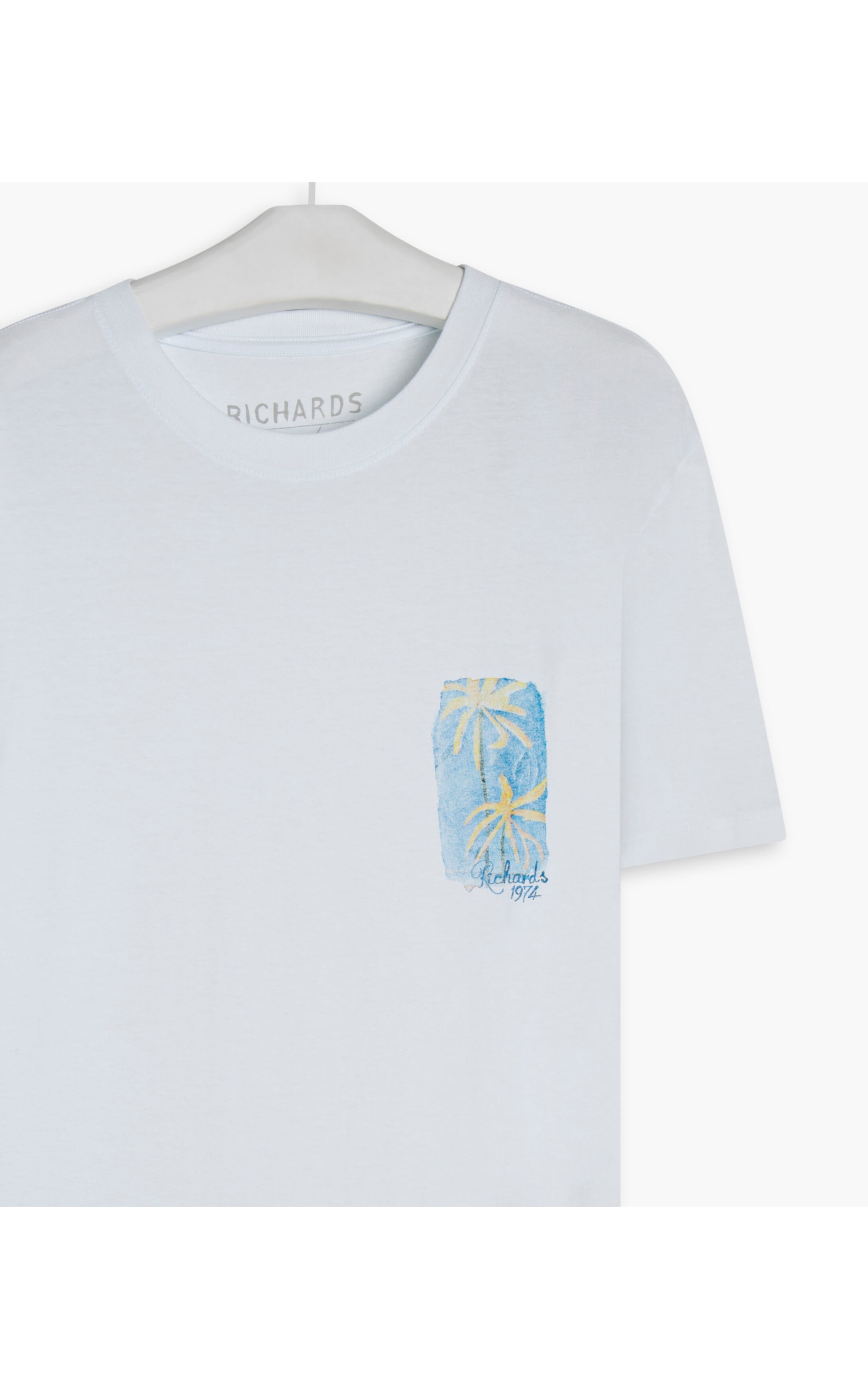 T-Shirt Washed Duo Palm Pei Branco
