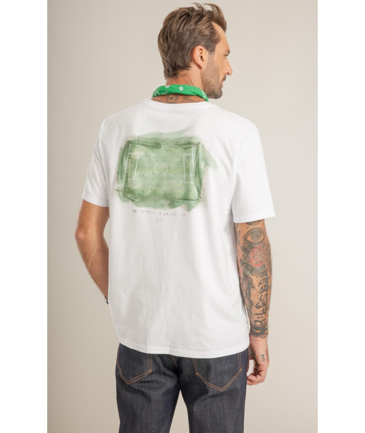T-Shirt Washed Field Branco