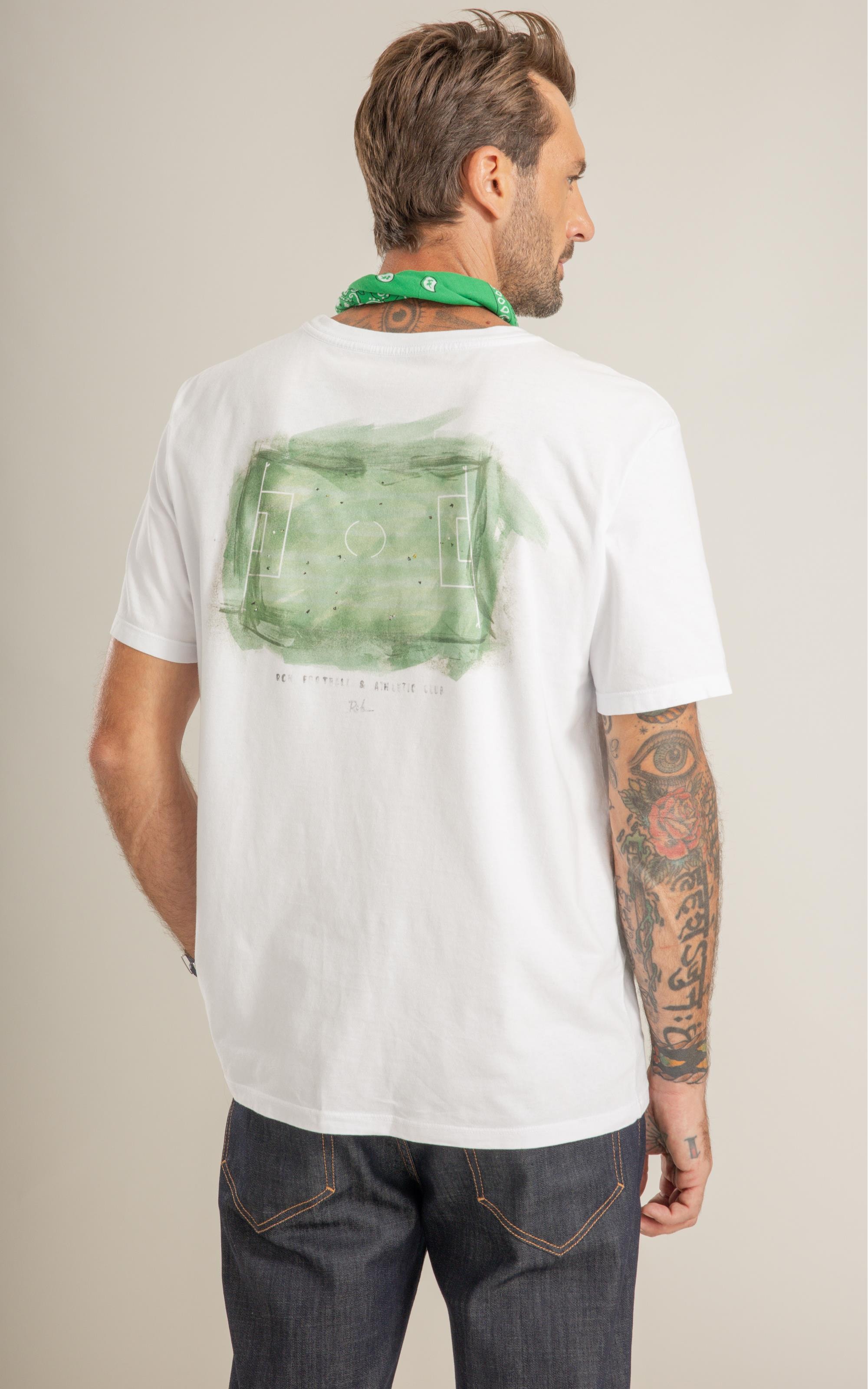 T-Shirt Washed Field Costas Mc Branco