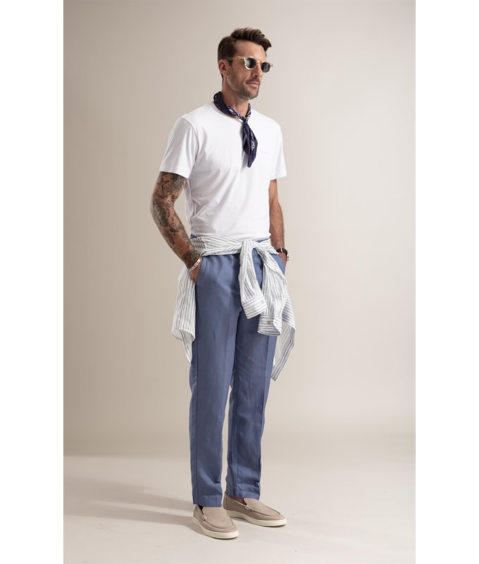 T-Shirt  Washed Floral Brush Branco