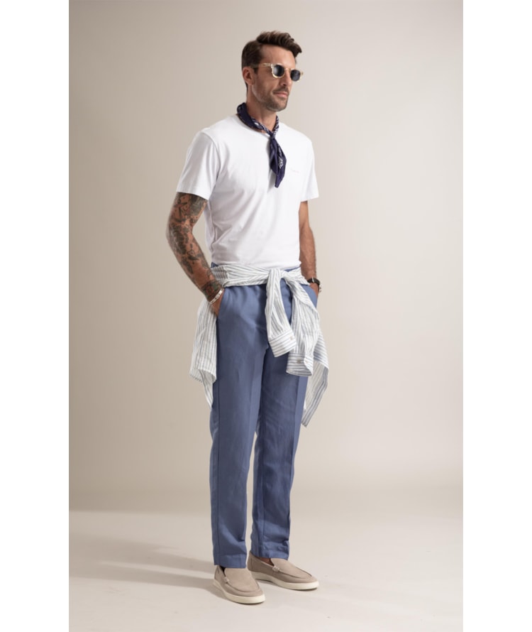 T-Shirt  Washed Floral Brush Branco