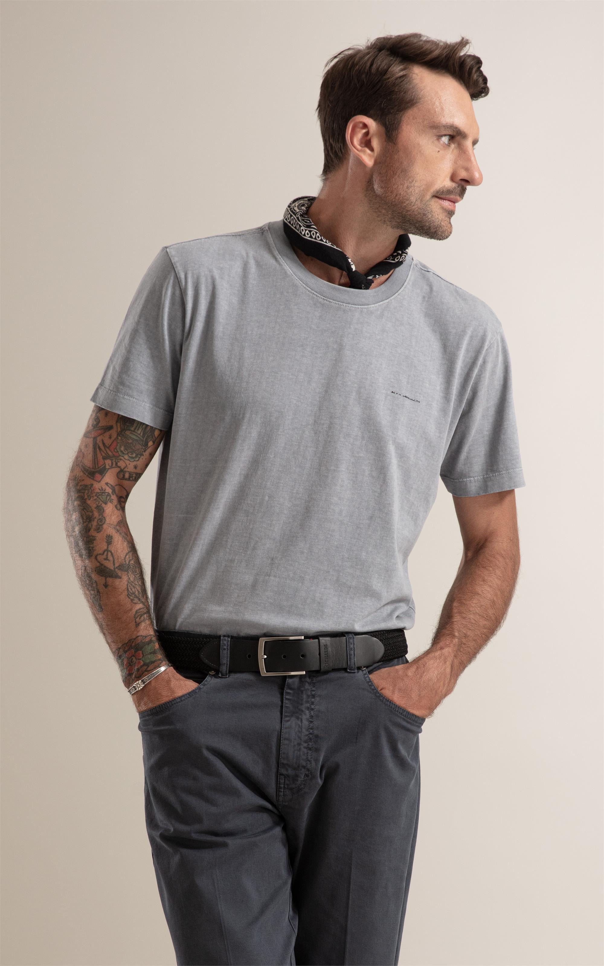 T-Shirt Washed Le Meilleur Cinza Claro