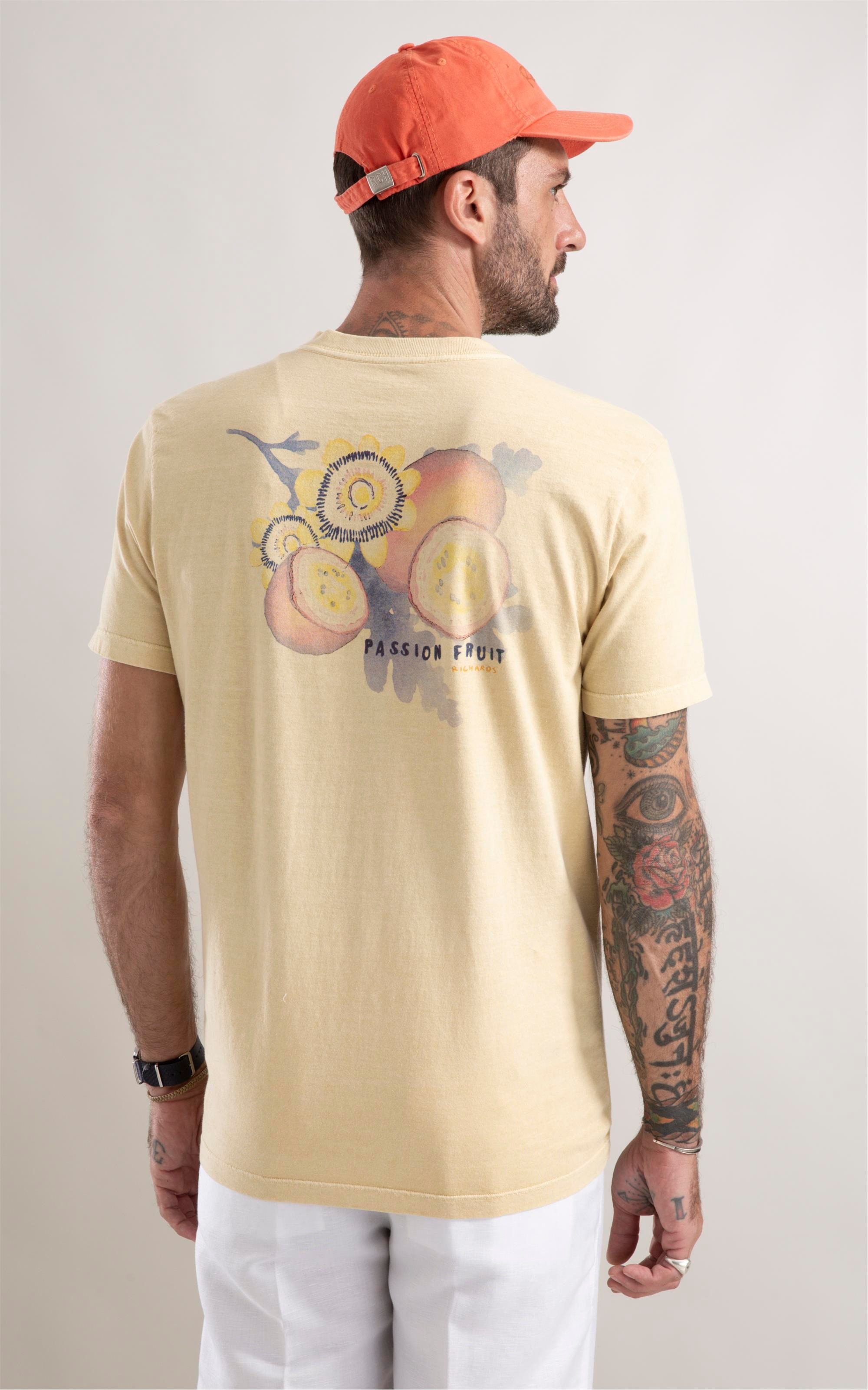 T-Shirt Washed Maracujá Amarelo Claro