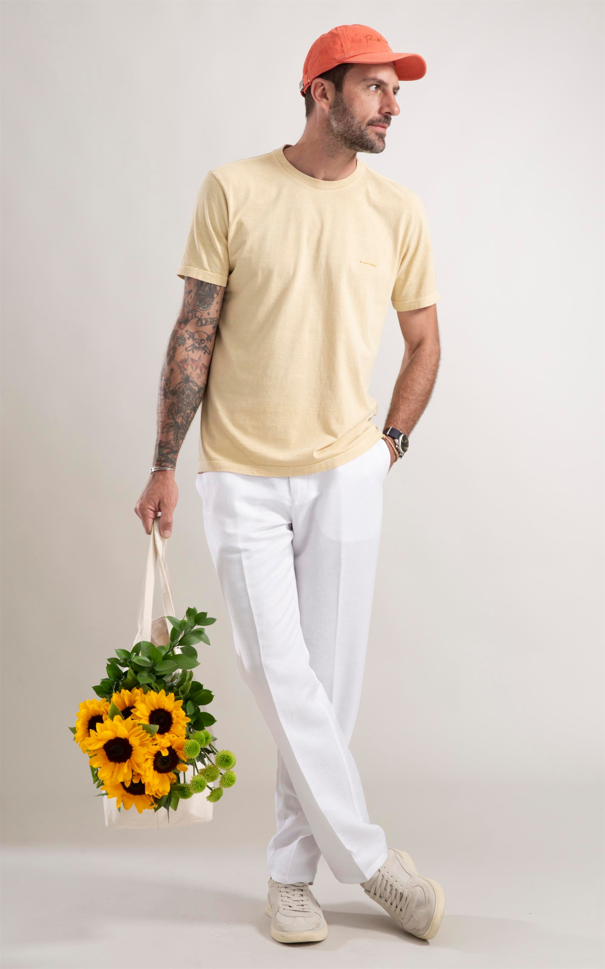 T-Shirt Washed Maracujá Amarelo Claro