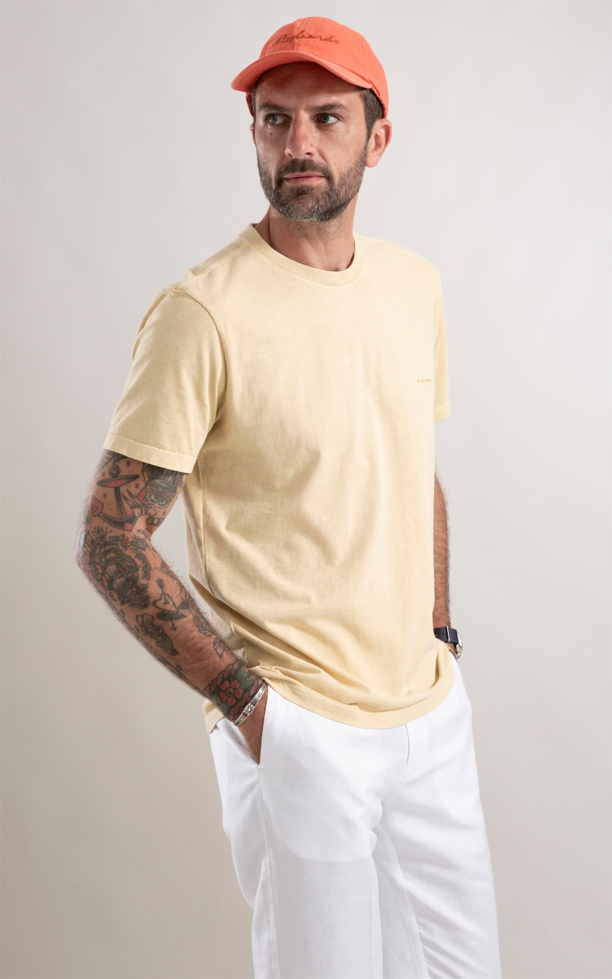 T-Shirt Washed Maracujá Amarelo Claro