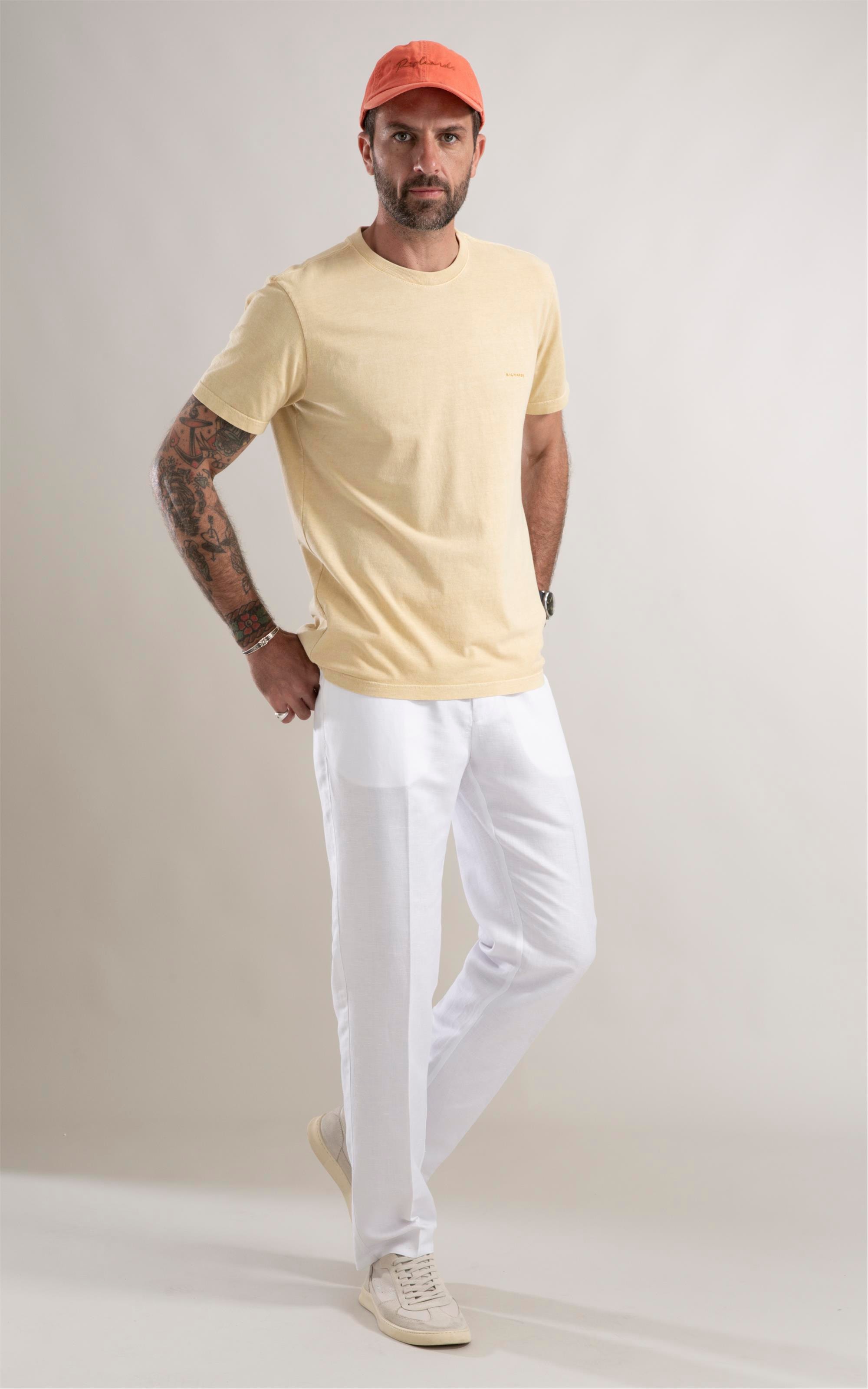 T-Shirt Washed Maracujá Amarelo Claro