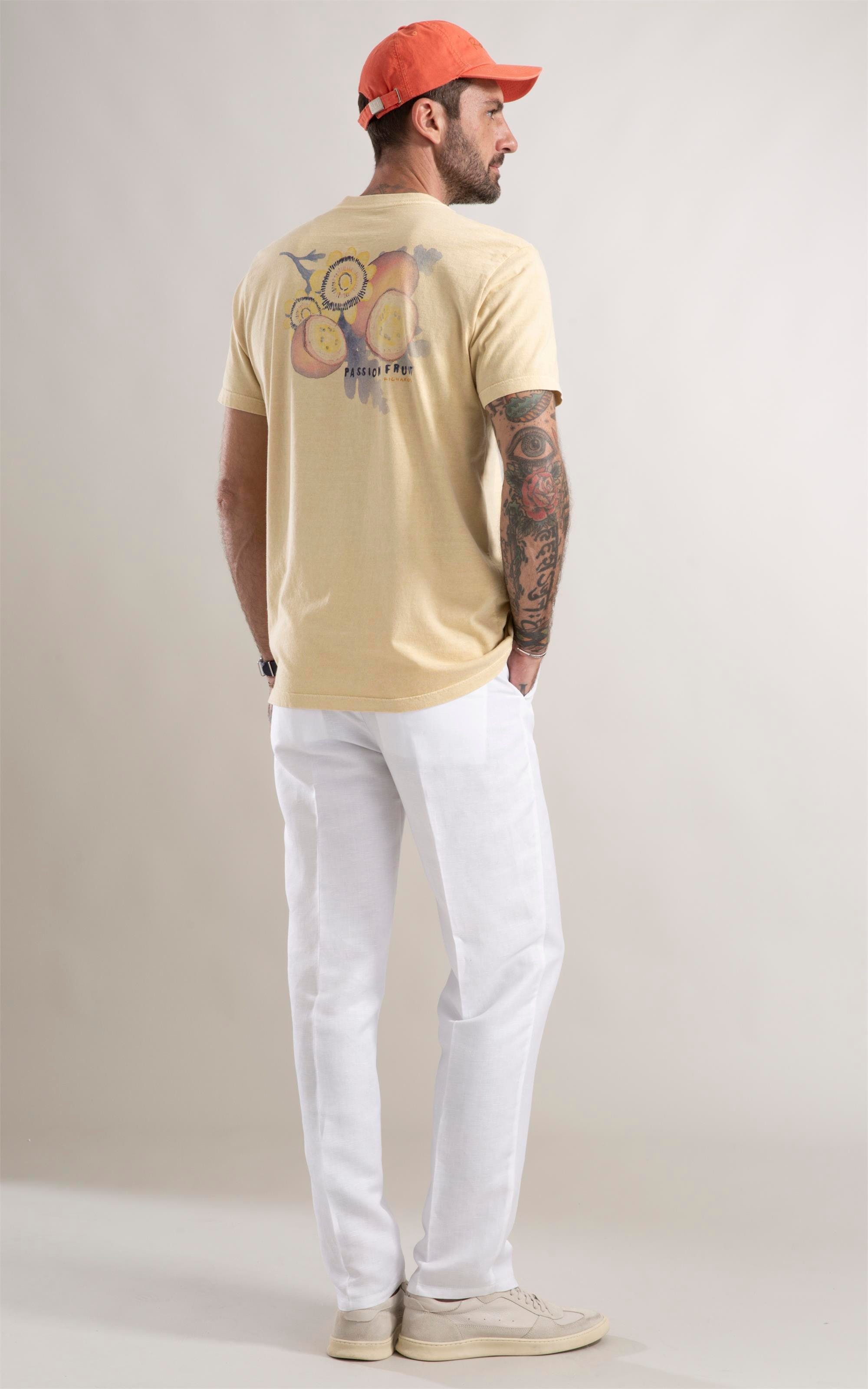 T-Shirt Washed Maracujá Amarelo Claro
