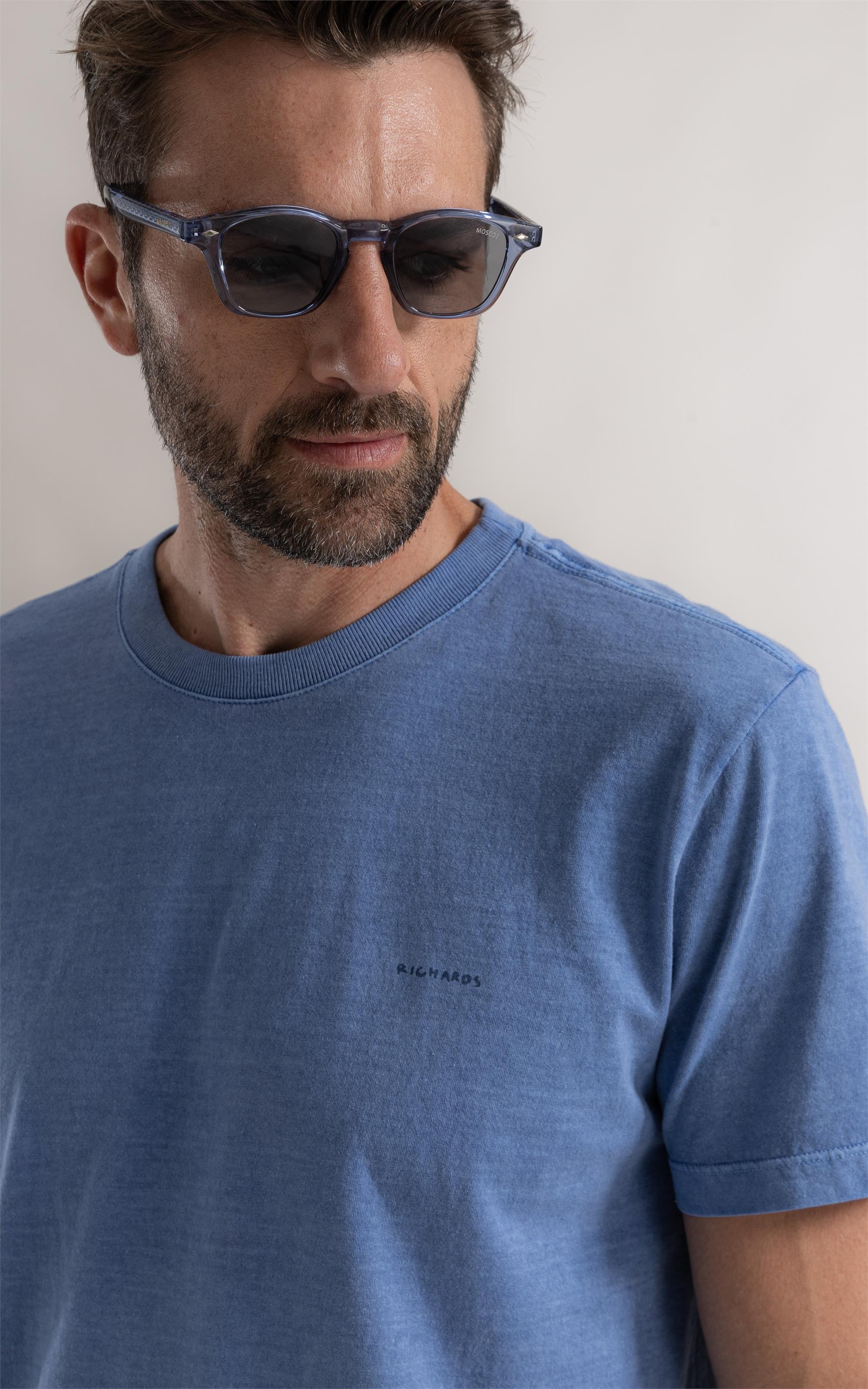 T-Shirt Washed Marine Crew Azul Chofer