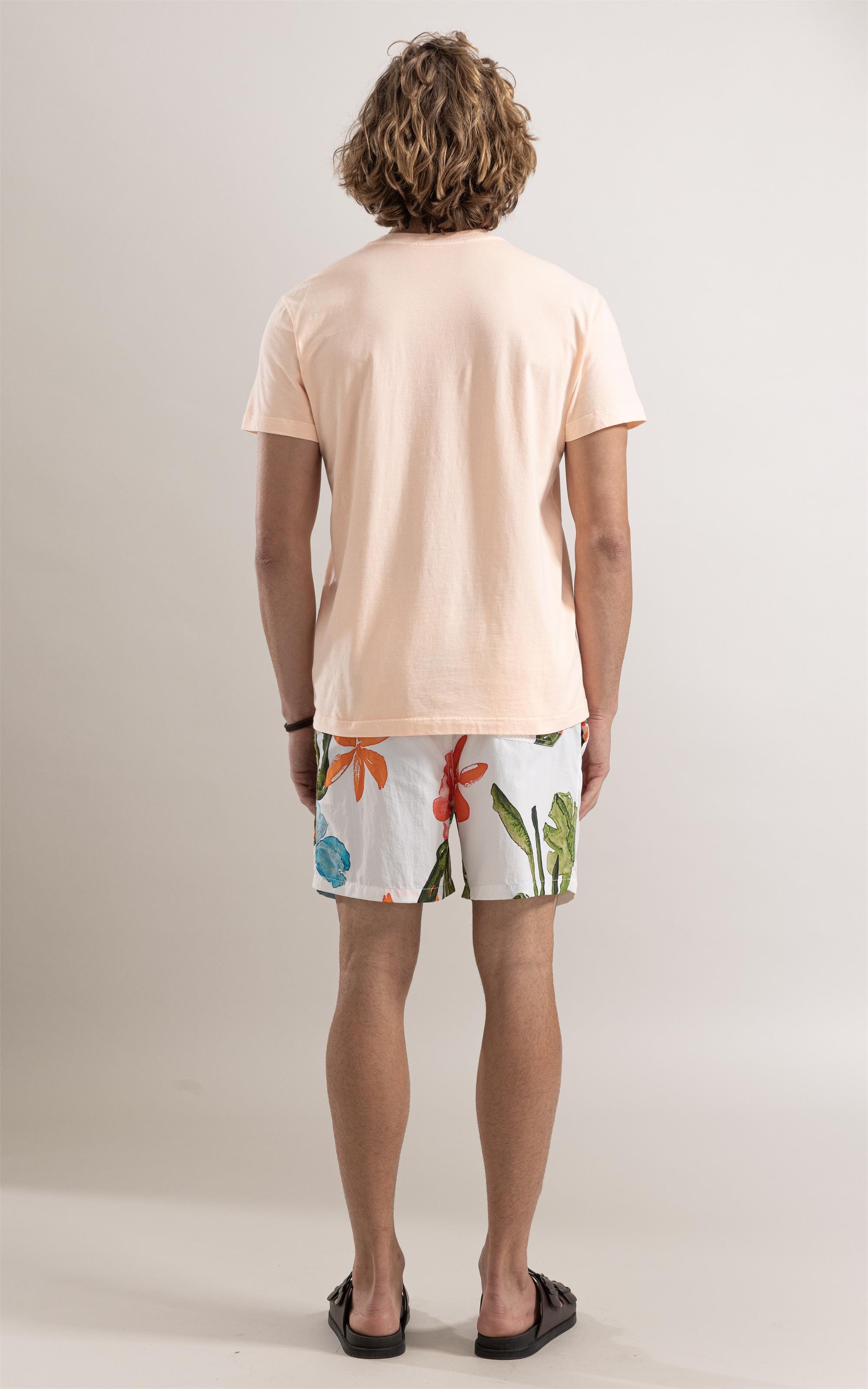 T-Shirt Washed Marines Salmao