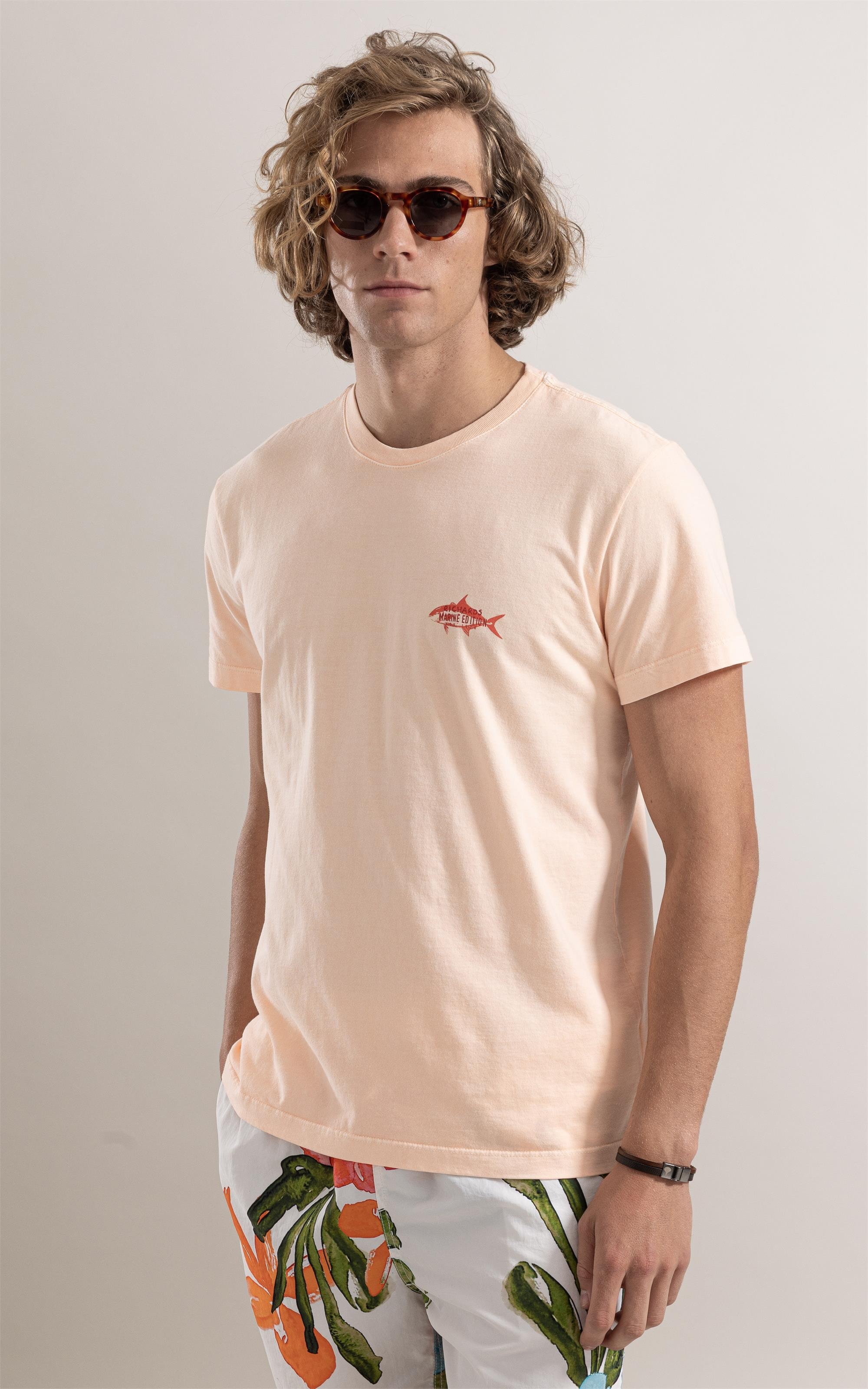 T-Shirt Washed Marines Salmao