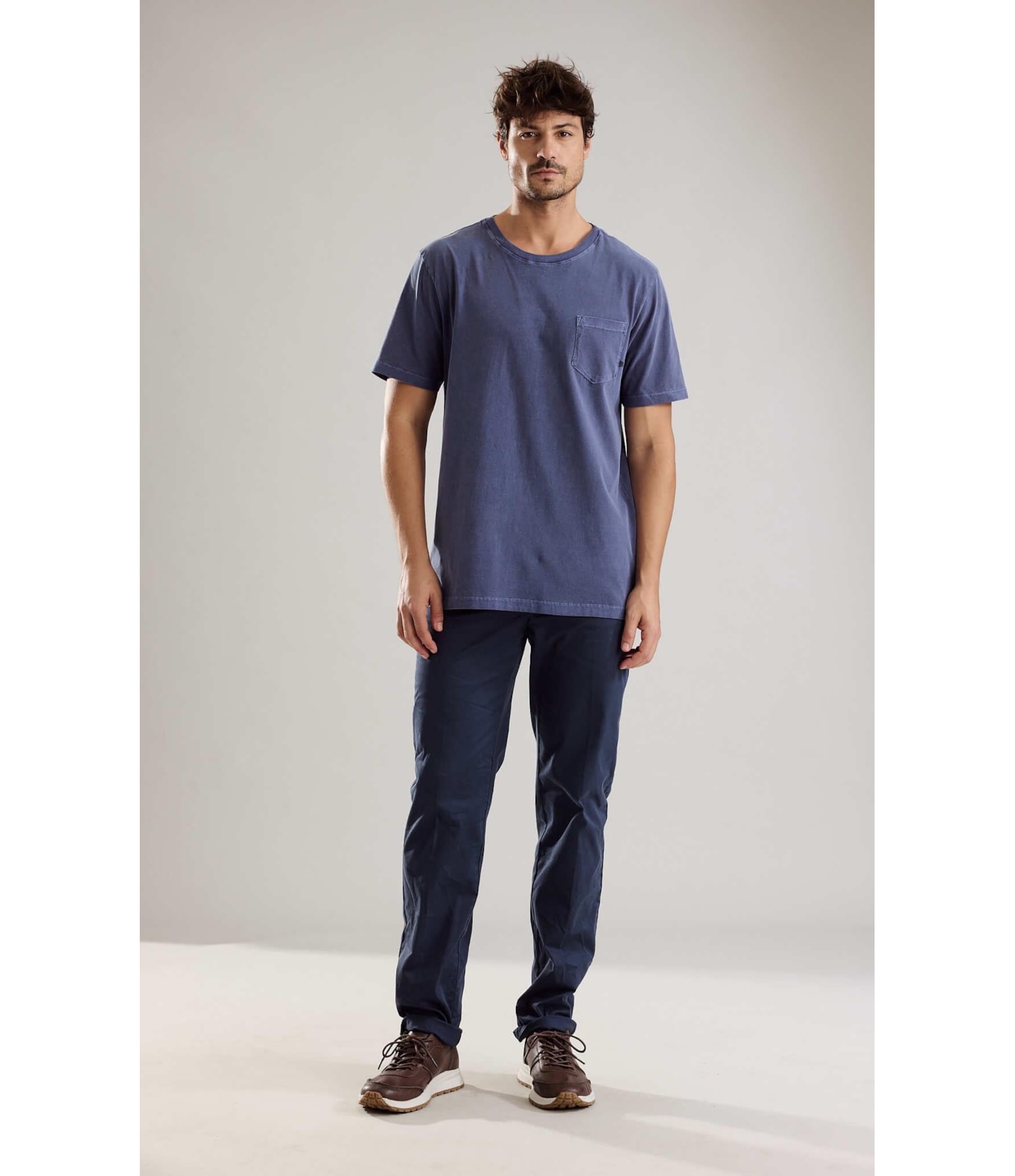T-Shirt Washed Marinho