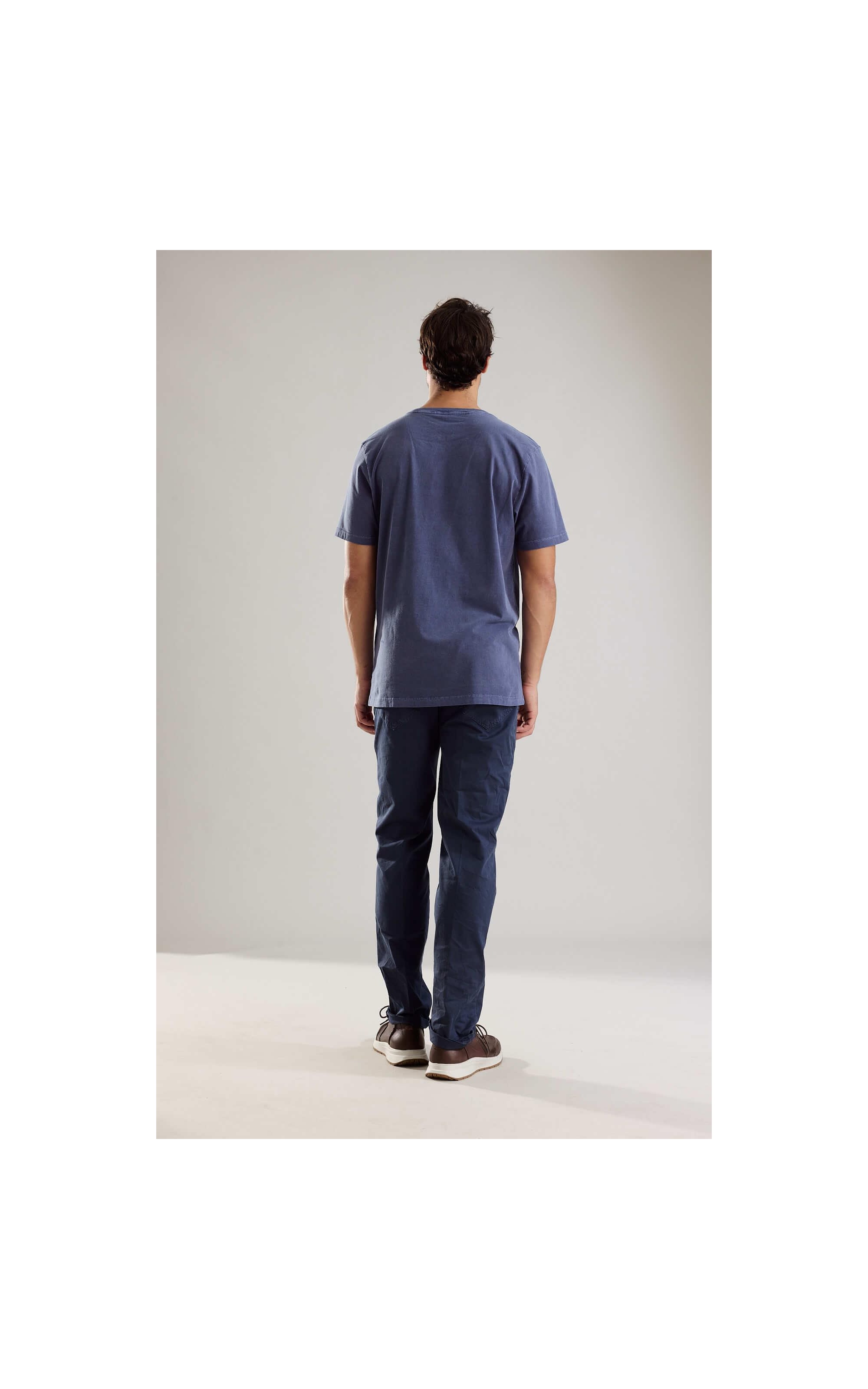 T-Shirt Washed Marinho
