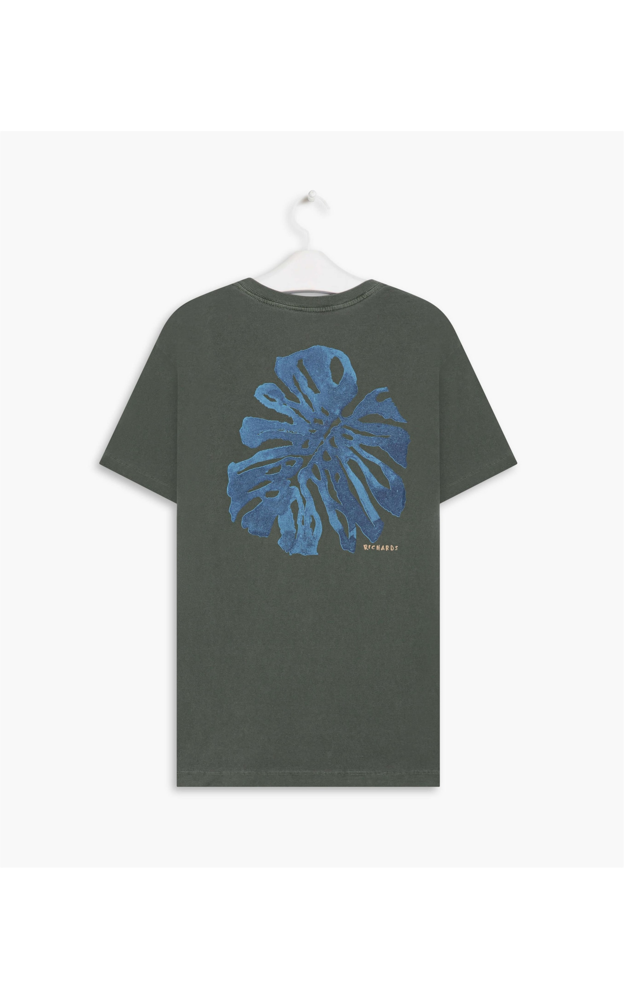 T-Shirt Washed Monstera Cost Verde Escuro