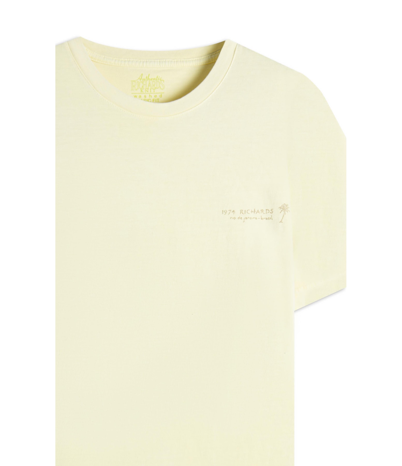 T-Shirt Washed New Rildy Bf Amarelo
