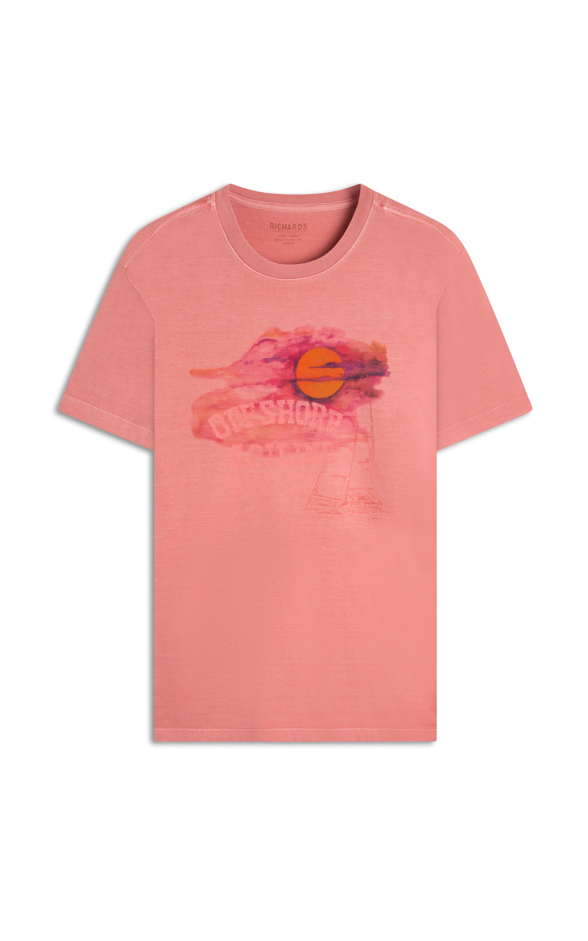 T-Shirt Washed Off Shore Frente Goiaba