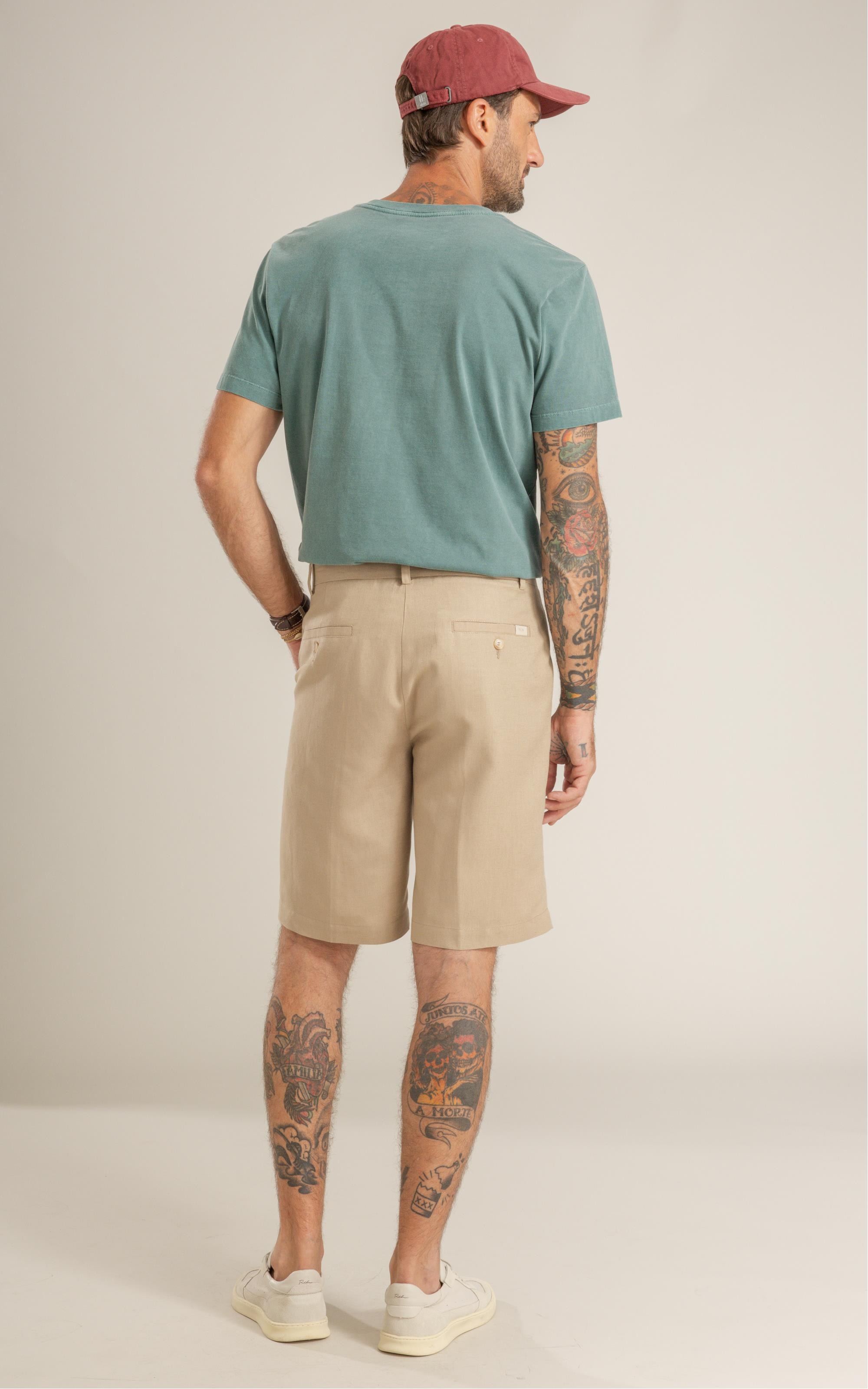 T-Shirt Washed Pley Peito Mc Bottle